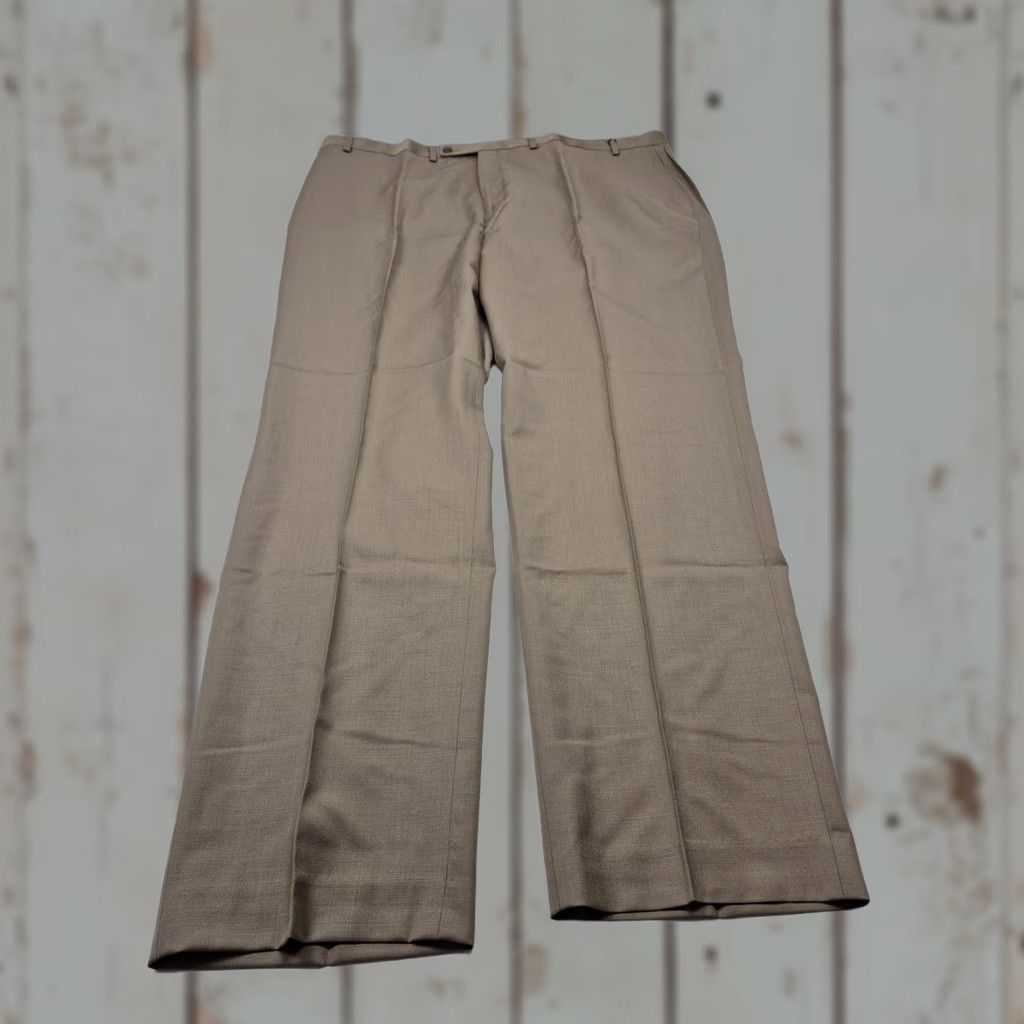Ralph Lauren Lauren Ralph Lauren Dress Pants Mens 46x34 Beige Wool Flat Front NWT Office Dress Pants Mens 46 Beige Wool Flat Front - NWT Size US 30 / EU 46 - 1 Thumbnail