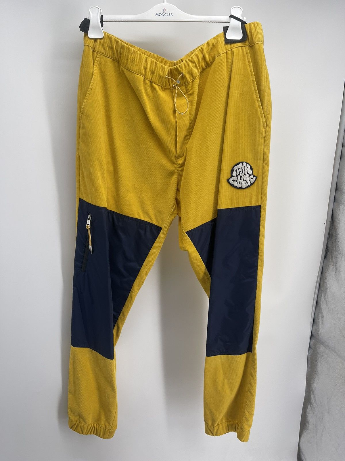 image of Moncler Corduroy Pants in Yellow, Men's (Size 36)