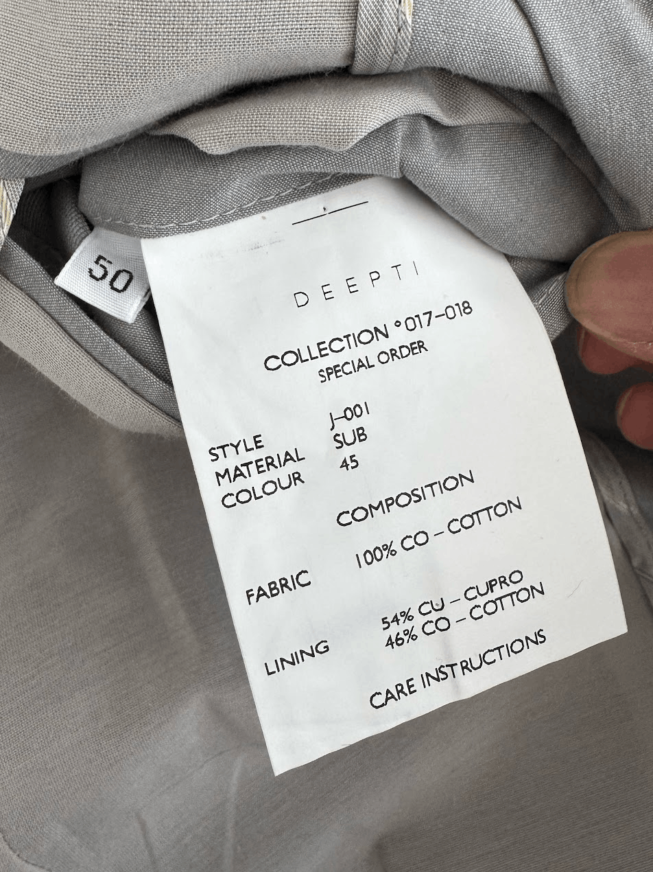Deepti SUB/45 Grey Full Suit Size 38R - 5 Thumbnail