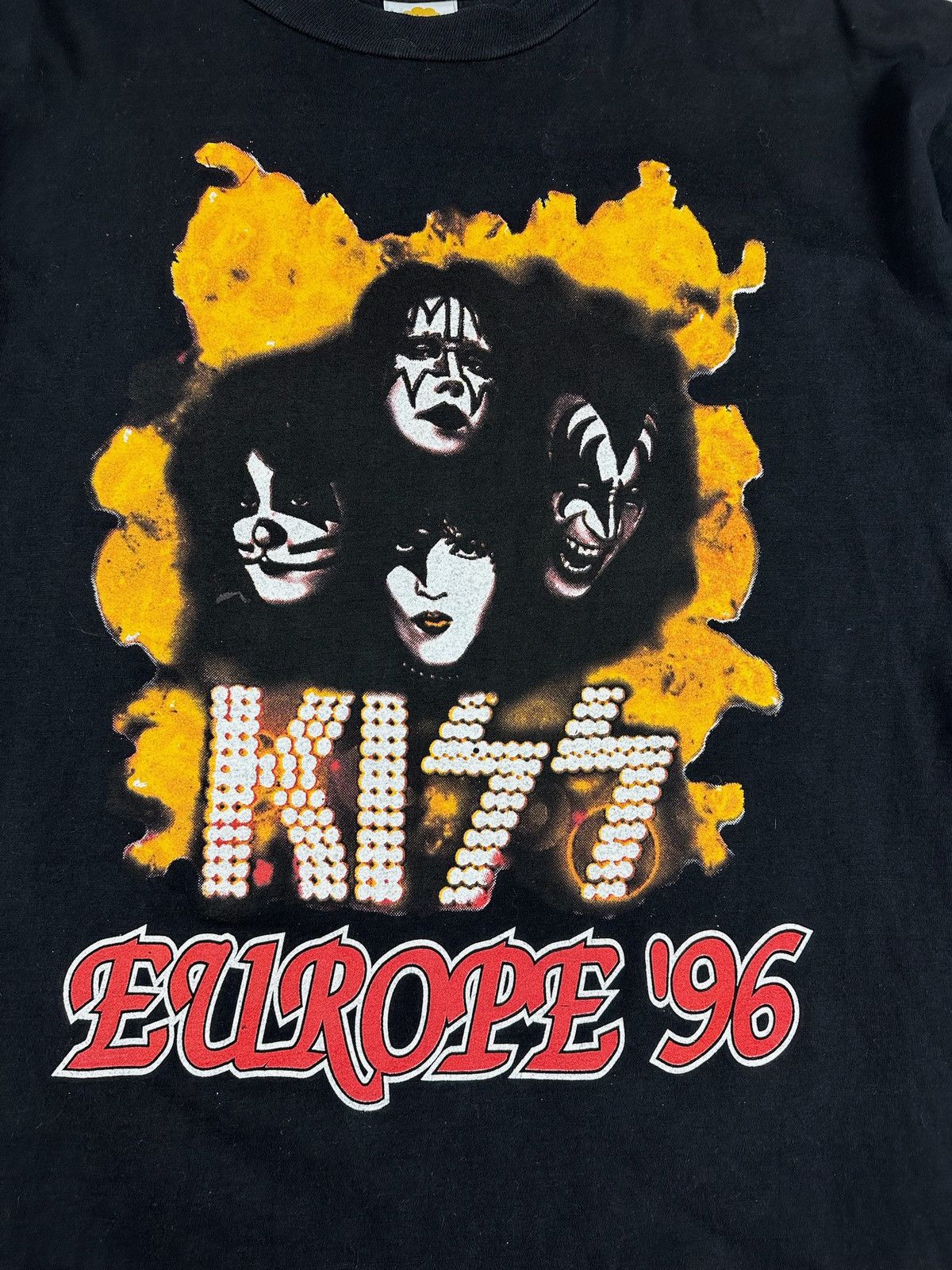 KISS × Vintage Vintage Kiss 1996-1997 World Tour Rock Band T-shirt Size US XL / EU 56 / 4 - 6 Thumbnail
