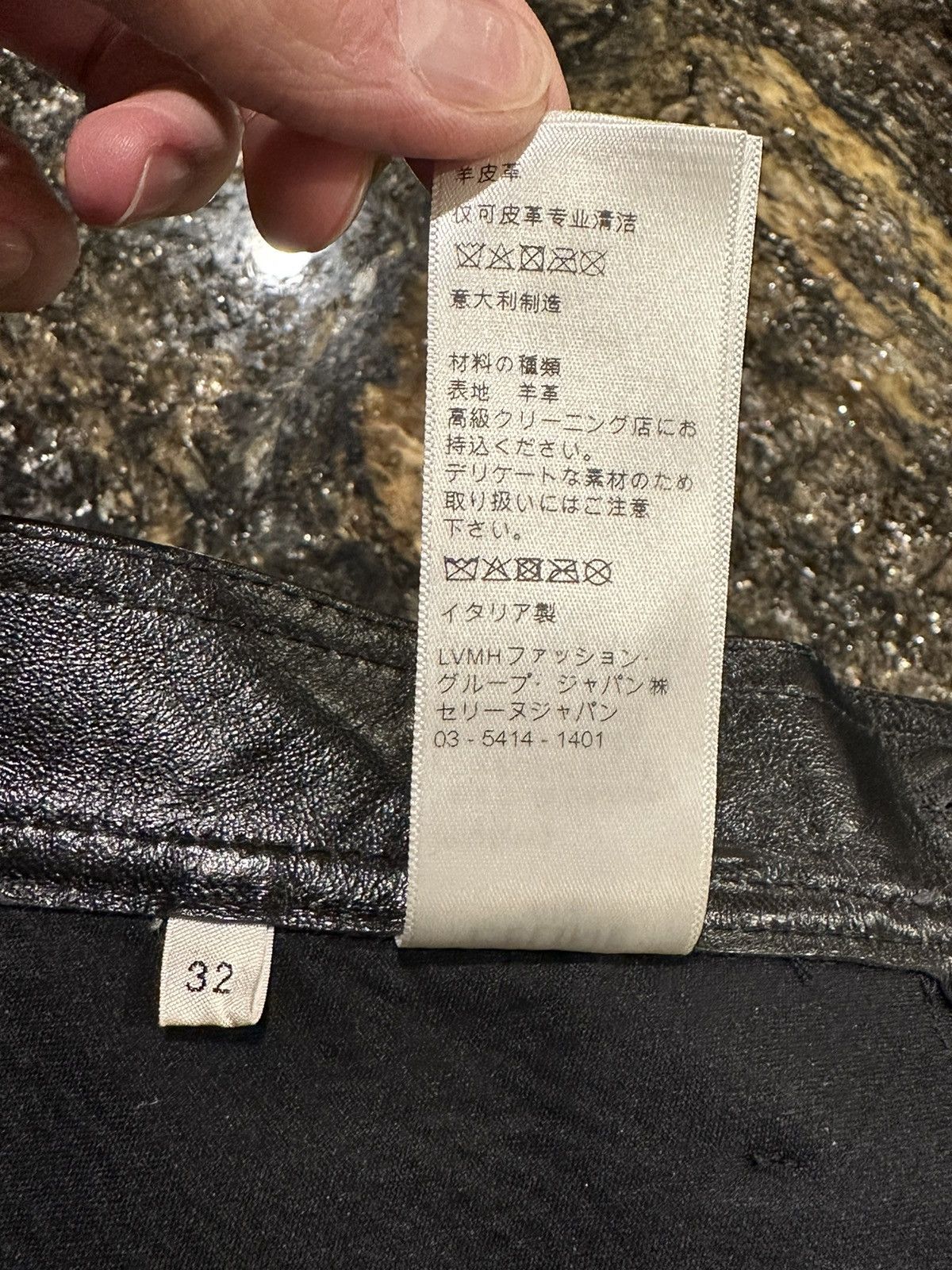 Celine Celine x Hedi Slimane Black Lambskin Leather Pants Size US 32 / EU 48 - 15 Thumbnail