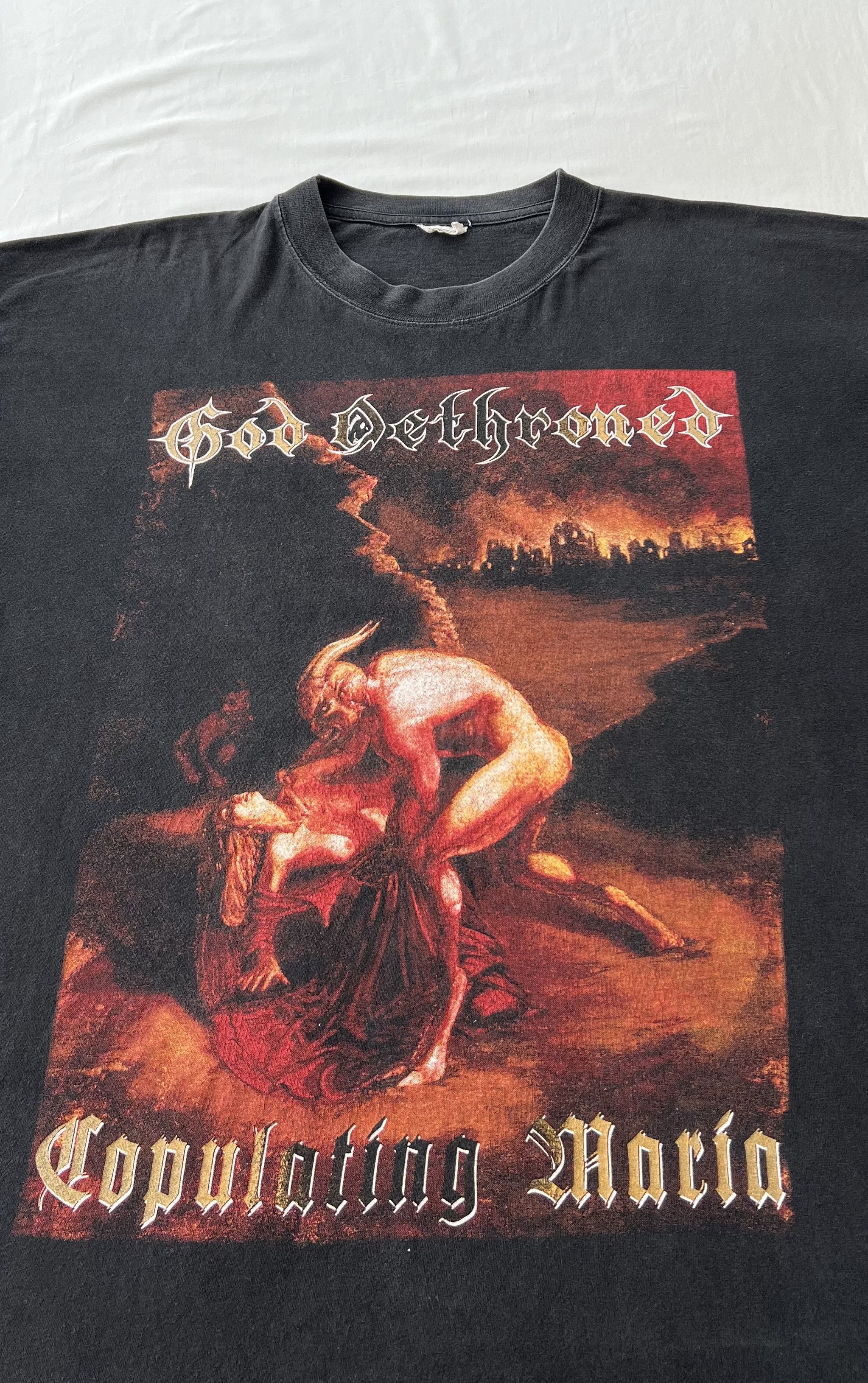 Band Tees Vintage 90s God Dethroned The Grand Grimoire Long Sleeve Size US XL / EU 56 / 4 - 7 Thumbnail