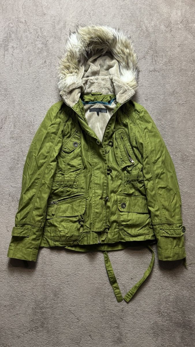 Japanese Brand Military Vintage Faded Fur Hood Jacket y2k Goa LGB Dsquared2 Size US M / EU 48-50 / 2 - 2 Thumbnail