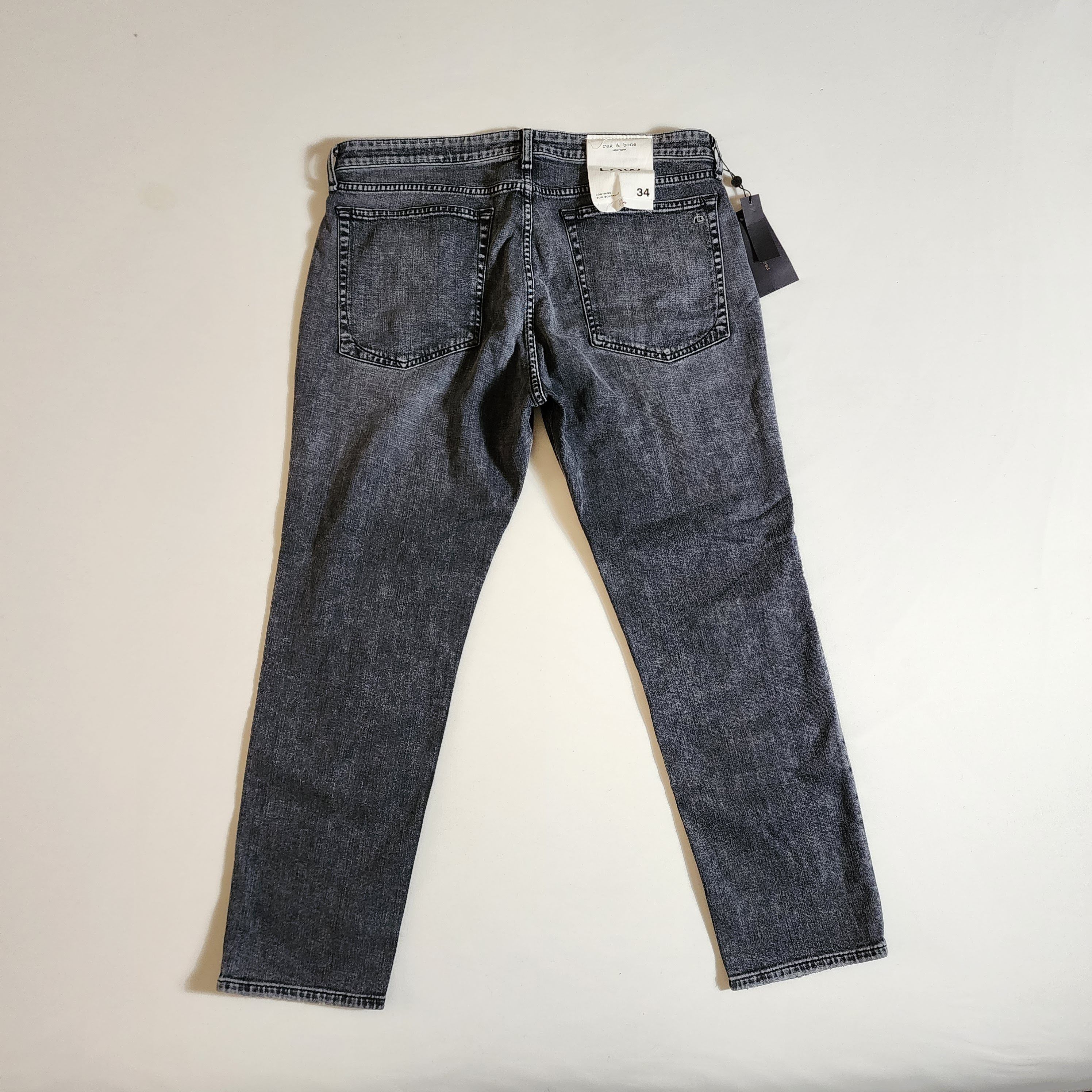 Rag & Bone NWT ABBOTS DRE Low-rise Slim Boyfriend Jeans Size 34" / US 12 / IT 48 - 13 Thumbnail