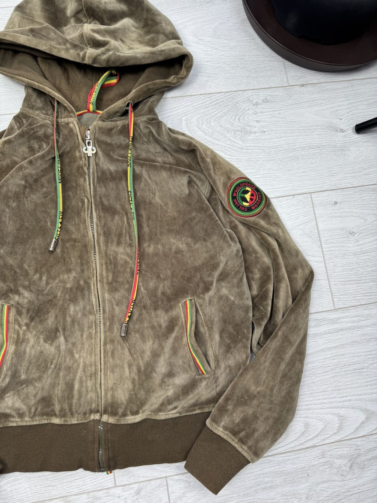Pelle Pelle × Vintage Vintage Pelle Pelle Americana Embroidered Full Zip Hoodie Size M / US 6-8 / IT 42-44 - 3 Thumbnail
