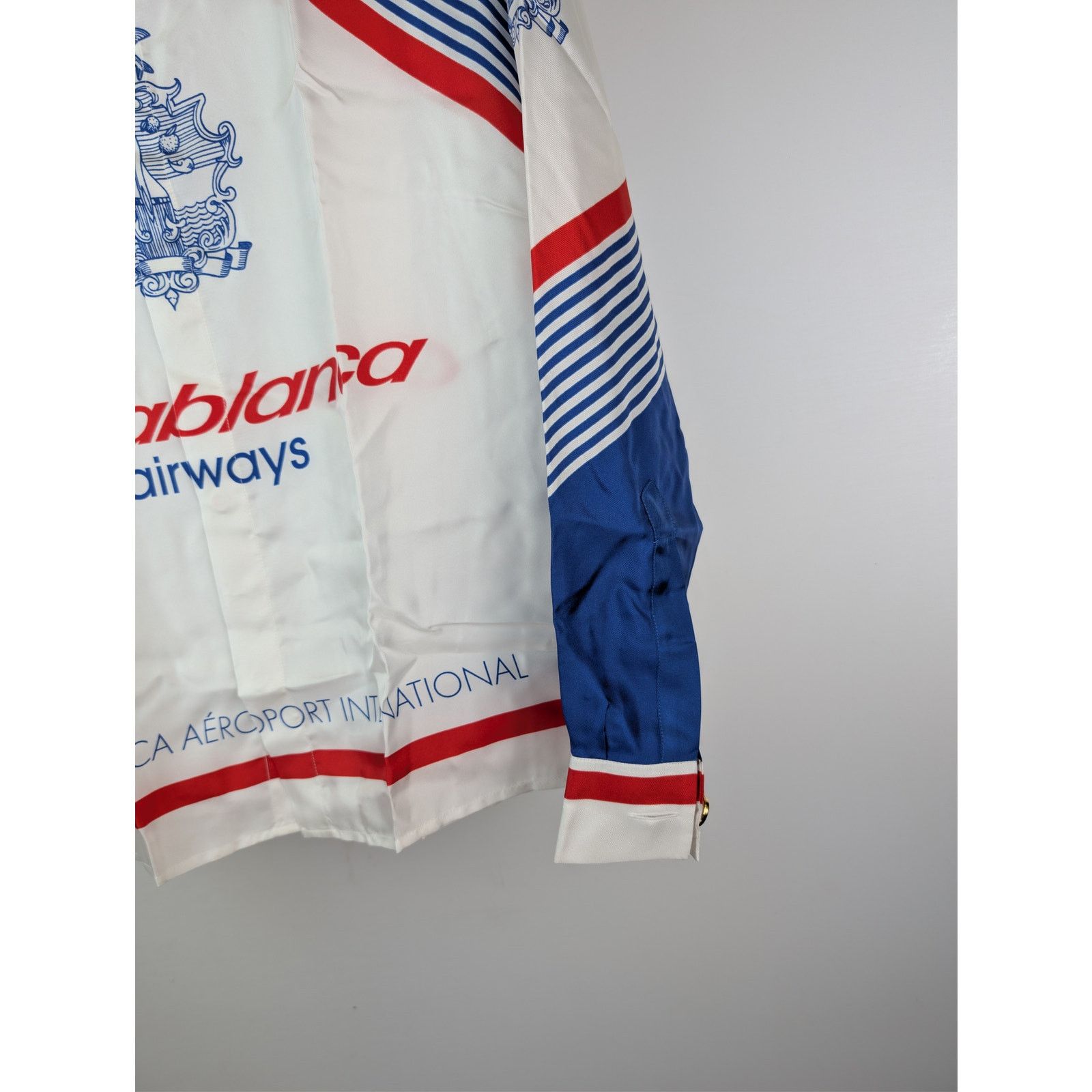 Casablanca o1rshd1 CasaBlanca Airways Silk Twill Long Sleeve Silk Shirt Size US M / EU 48-50 / 2 - 5 Thumbnail