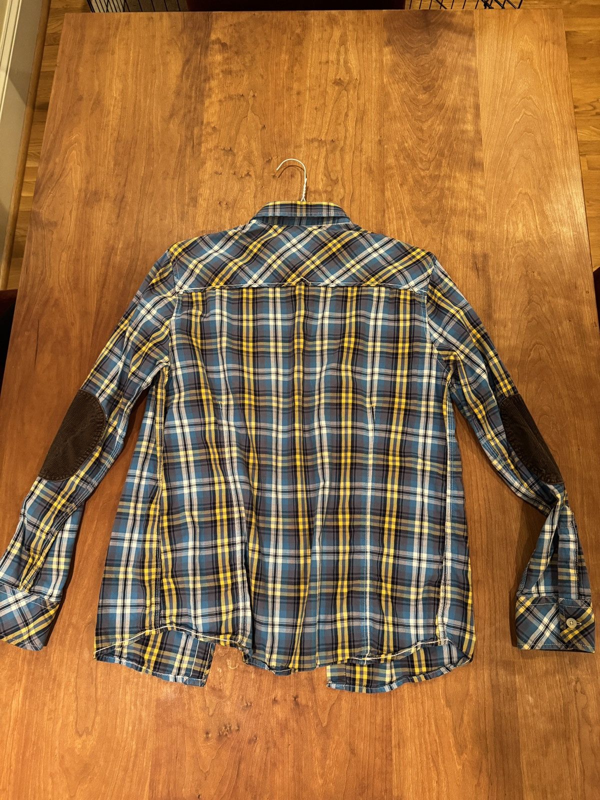 Other Vintage Plaid button-up light-blue w/ elbow patches Size US M / EU 48-50 / 2 - 5 Thumbnail