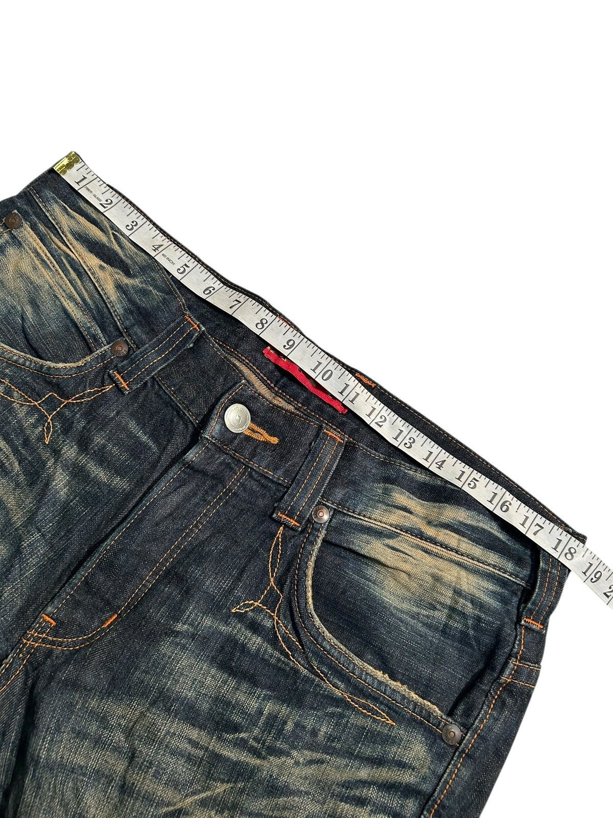 Japanese Brand × Kapital × Vintage FLARE💥 EDWIN XVS NAVAJO MUDWASH RUSTY PUNK GRUNGE DENIM Size US 37 - 12 Thumbnail