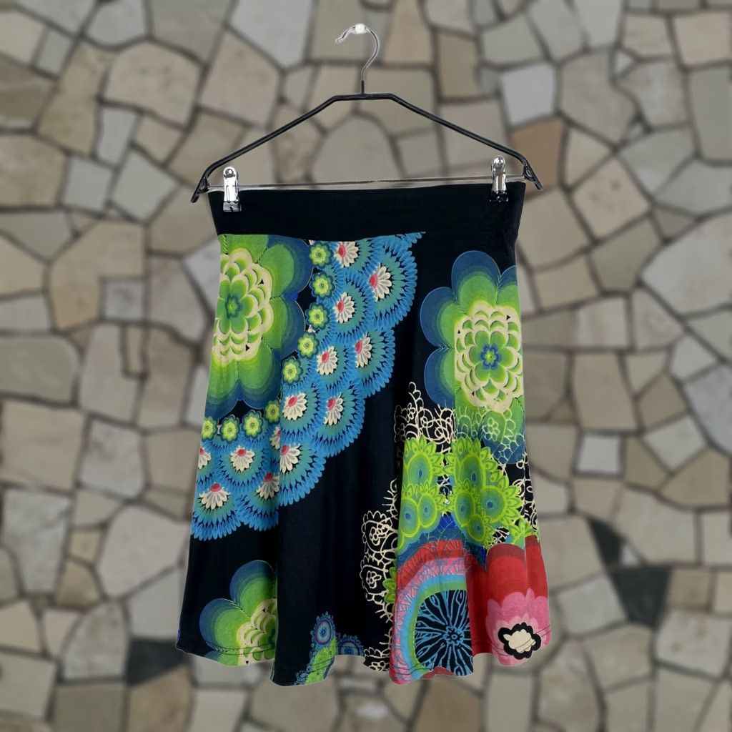 Desigual Desigual Skirt M Womens Midi A-Line Multicoloured Size 32" / US 10 / IT 46 - 1 Thumbnail