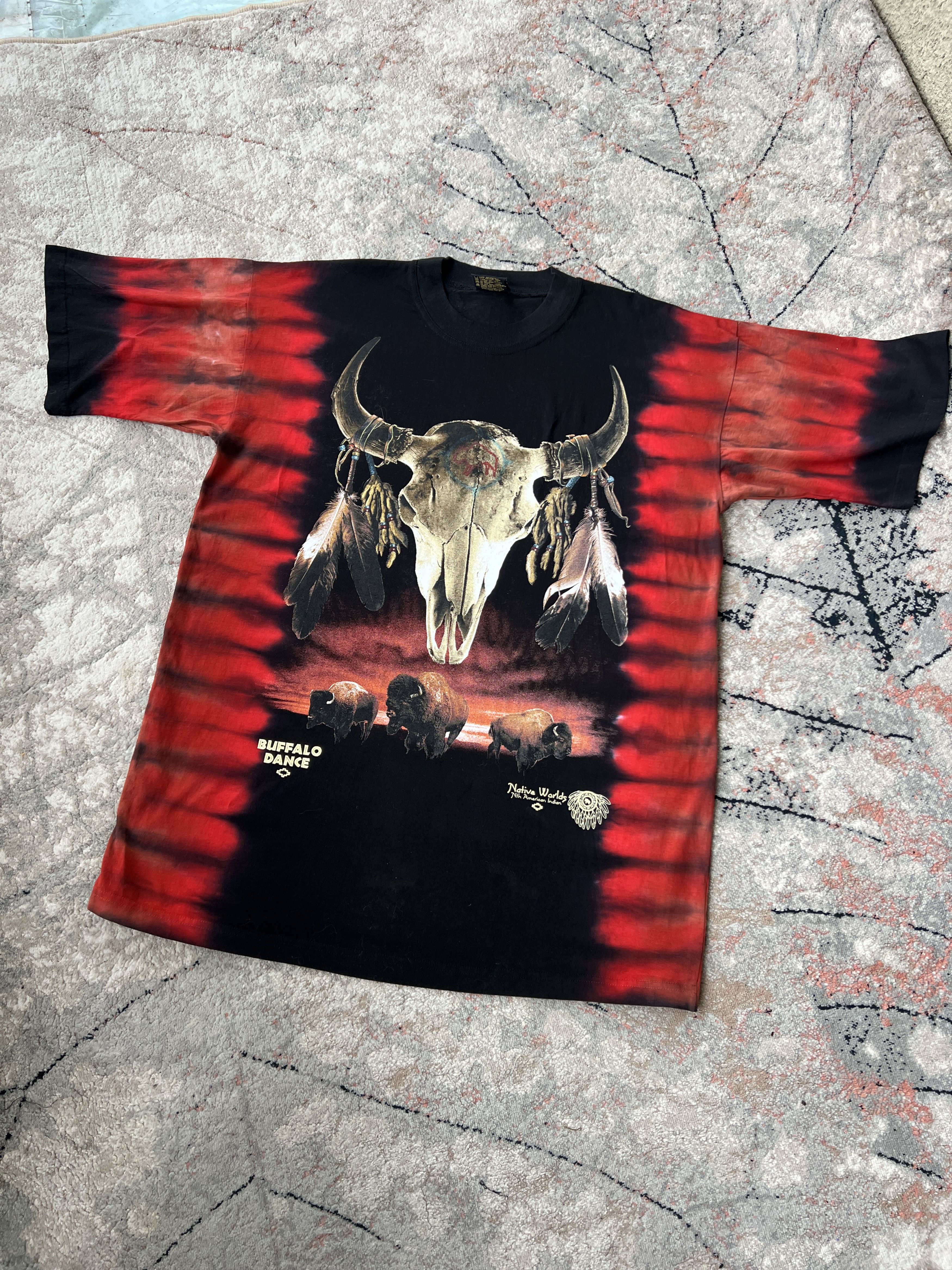 Vintage Native Worlds Nth American Indian Buffalo Dance Size US XL / EU 56 / 4 - 1 Thumbnail