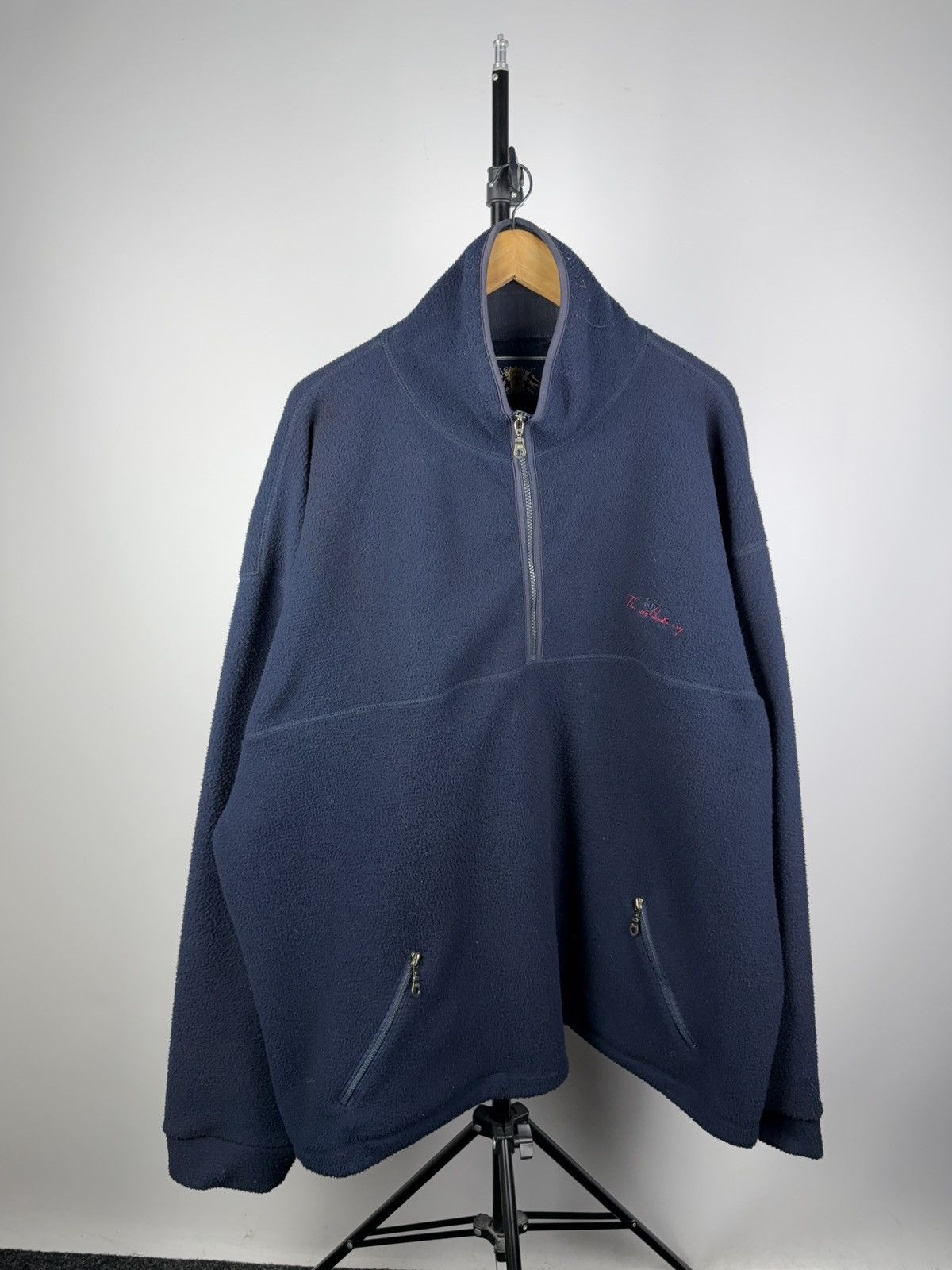 Burberry × Vintage Vintage Thomas Burberry Fleece Pullover 1/2 Zip Size US XXL / EU 58 / 5 - 1 Thumbnail