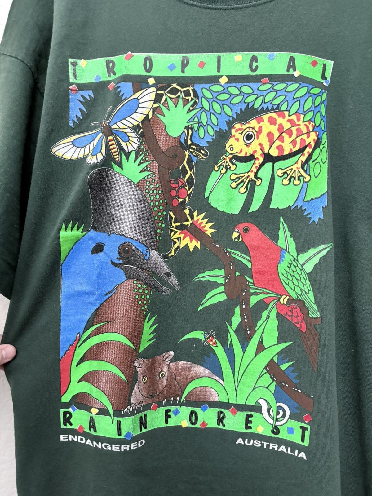 Vintage 90’s Rainforest Australia Endangered Wildlife Vintage Tee Size US XXL / EU 58 / 5 - 2 Thumbnail