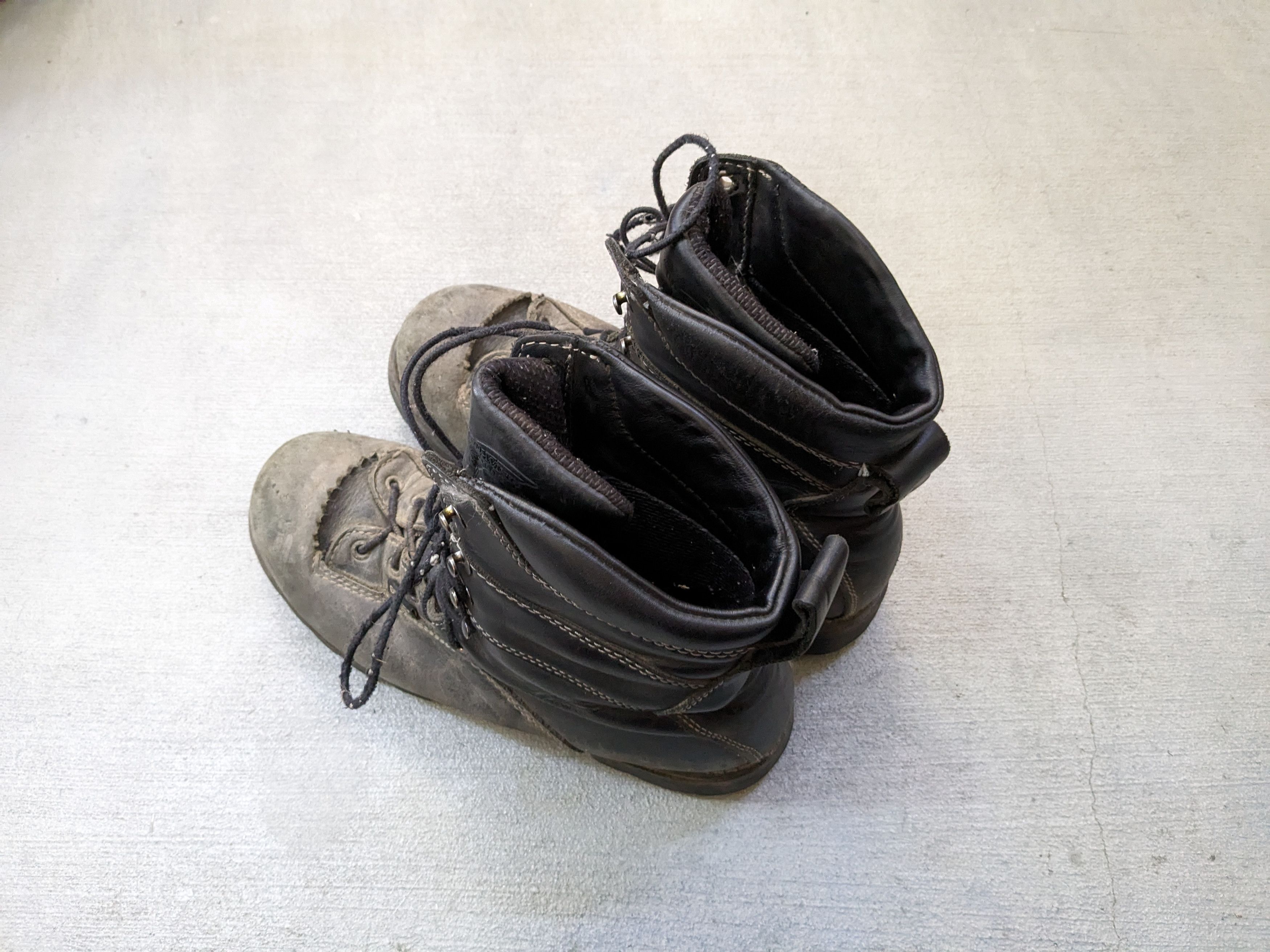 Red Wing Vintage Red Wings Work Boots 11.5 D Combat Black Leather Size US 11.5 / EU 44-45 - 9 Thumbnail