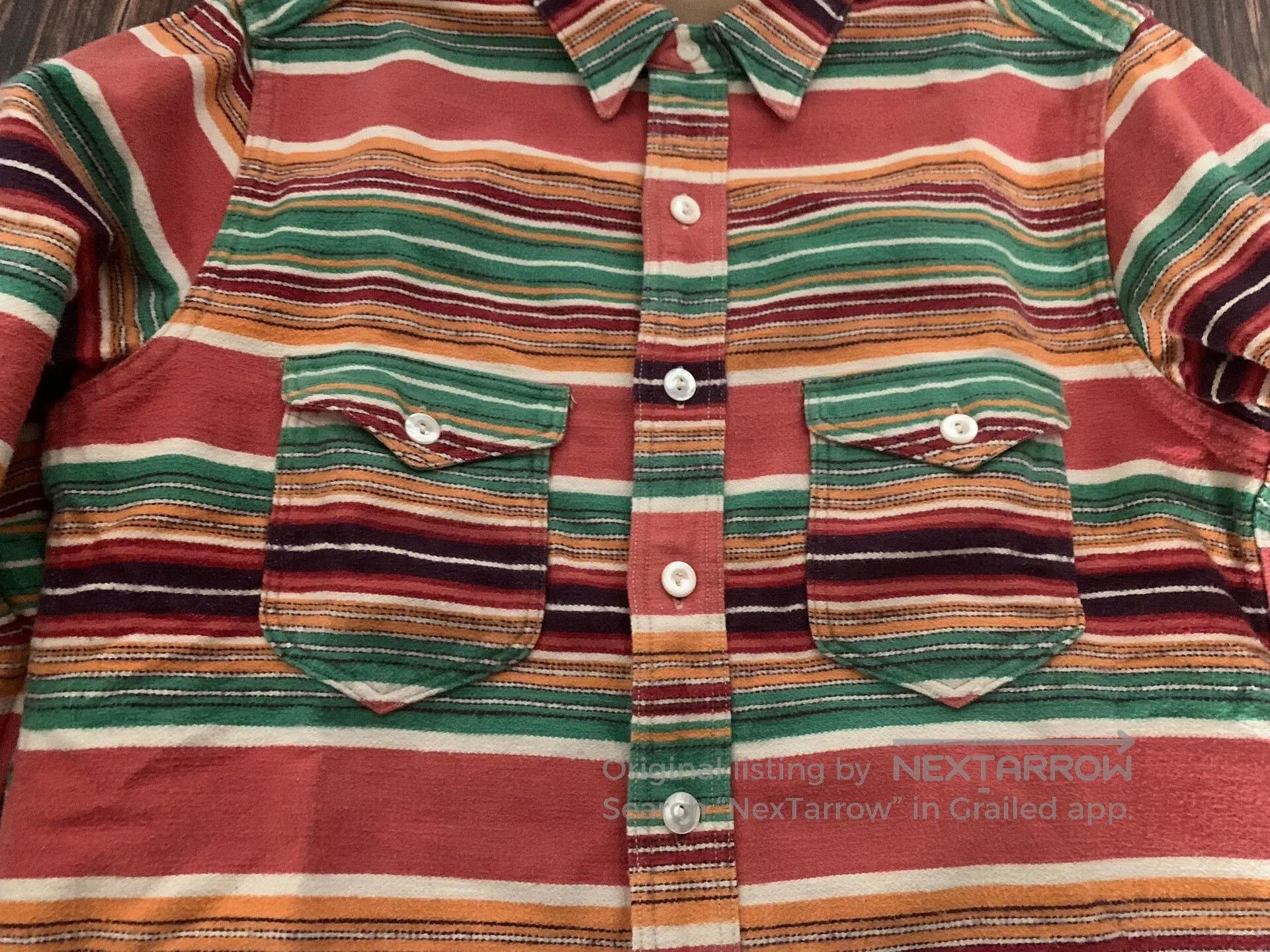 Freewheelers Freewheelers Rainbow Stripe Shirt. Size US L / EU 52-54 / 3 - 3 Thumbnail