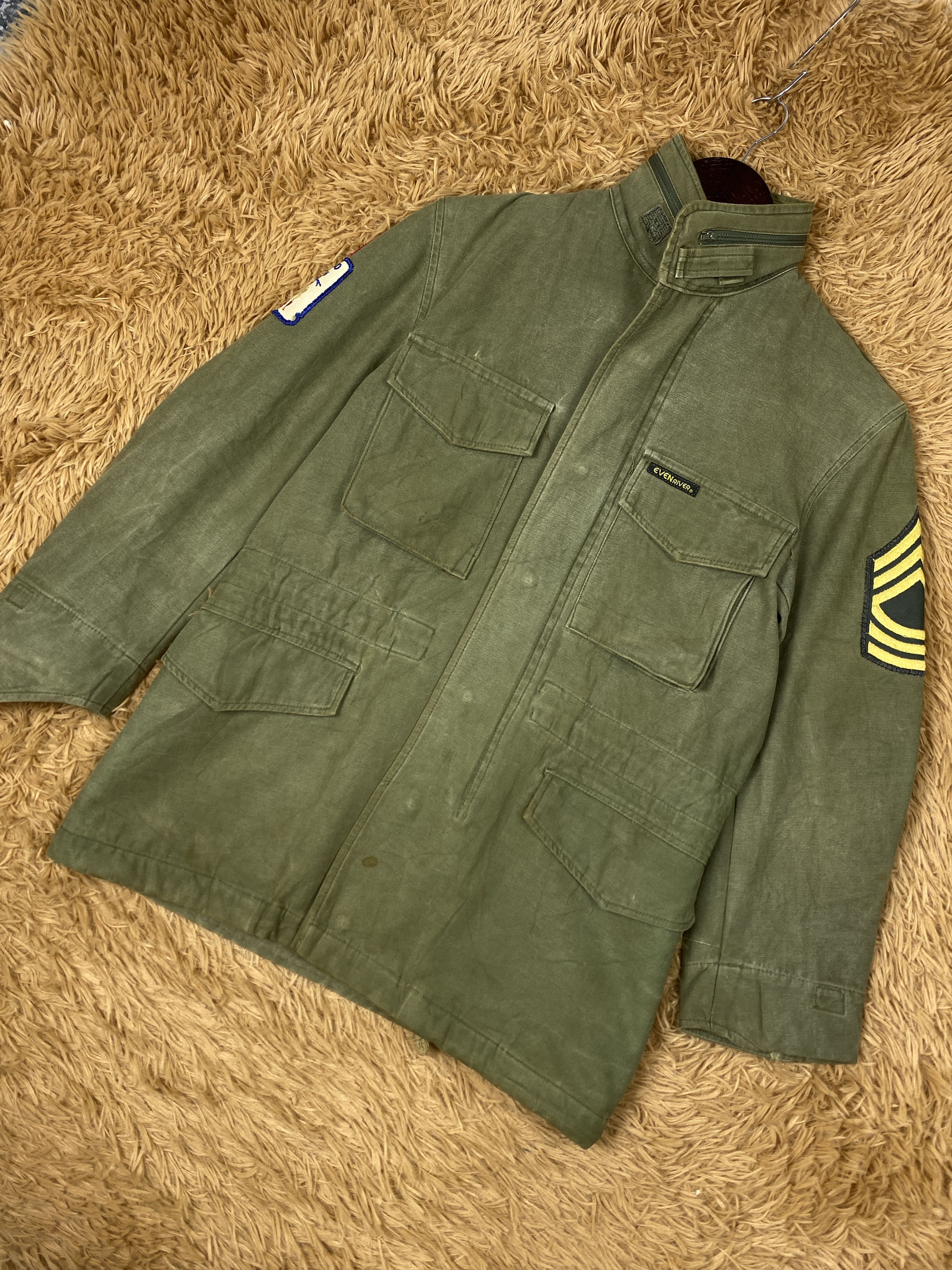 Japanese Brand Vintage Even River Military Parkas Long Jacket PJ2578 Size US S / EU 44-46 / 1 - 2 Thumbnail