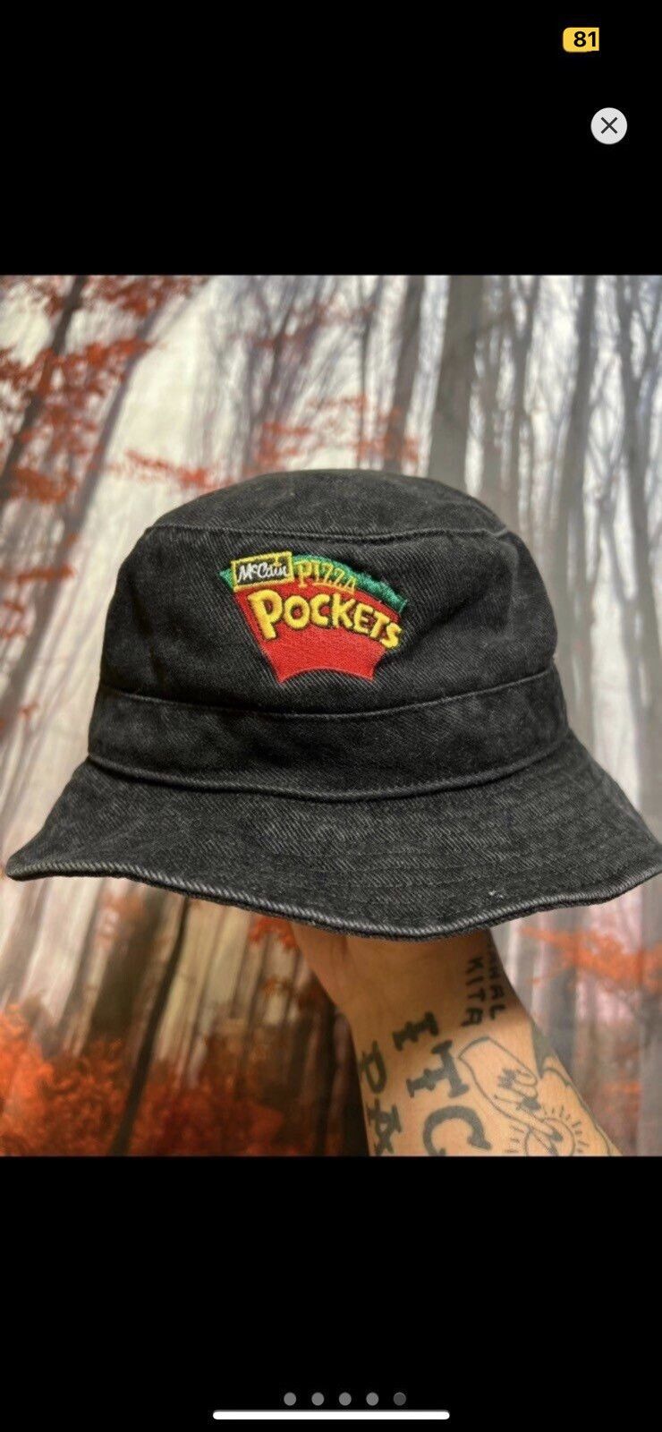 Vintage ***FINAL DROP***RARE 00s MCCAIN PIZZA POCKETS BUCKET HAT OS Size ONE SIZE - 7 Thumbnail