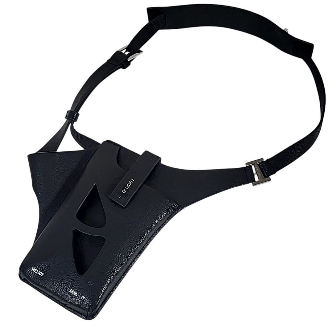 Heliot Emil Leather Phone Holder Smartphone Case Shoulder Bag Black Size ONE SIZE - 1 Thumbnail