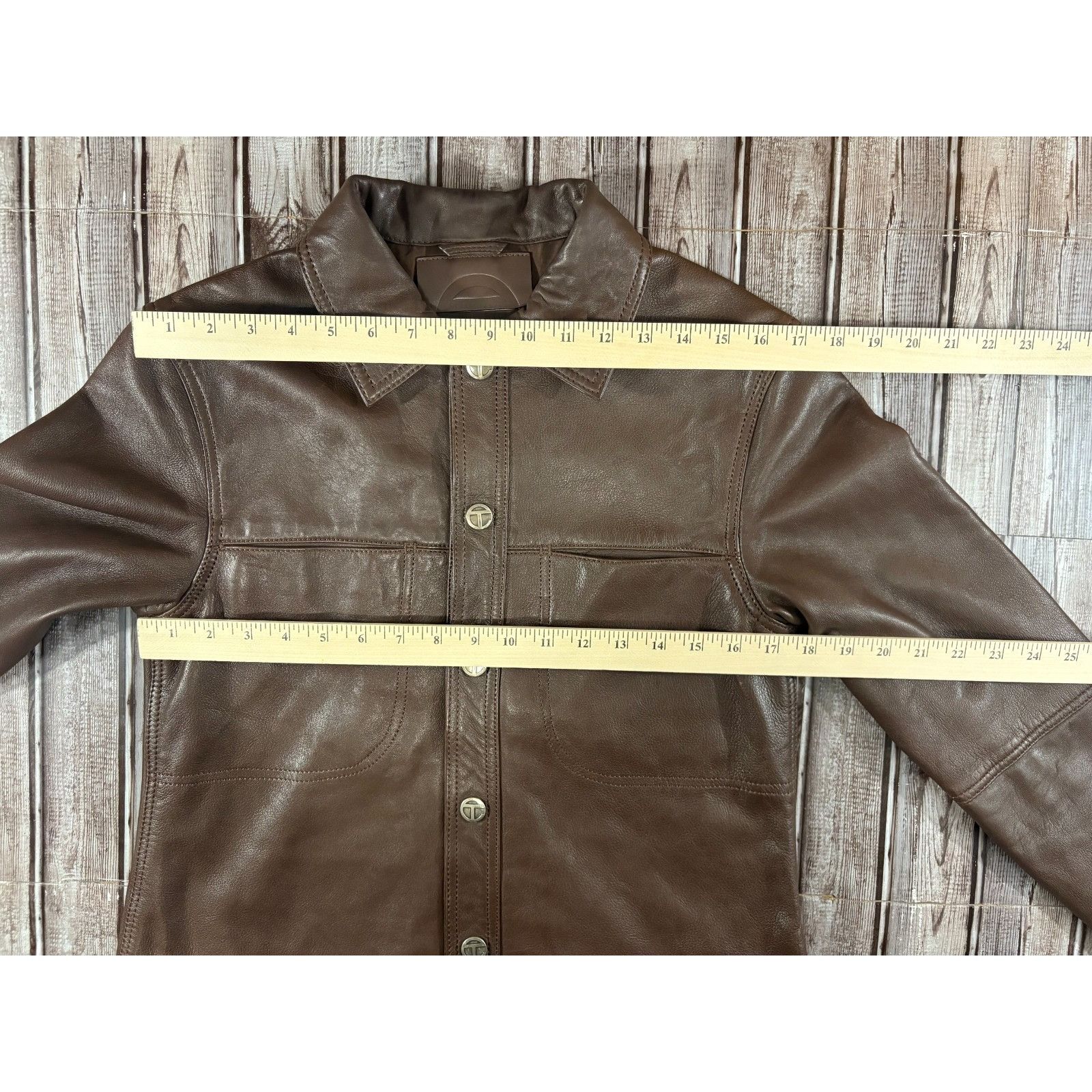 Telfar Teflar x Wilson Leather capsule leather Jacket shirt size XS Size US XS / EU 42 / 0 - 8 Thumbnail
