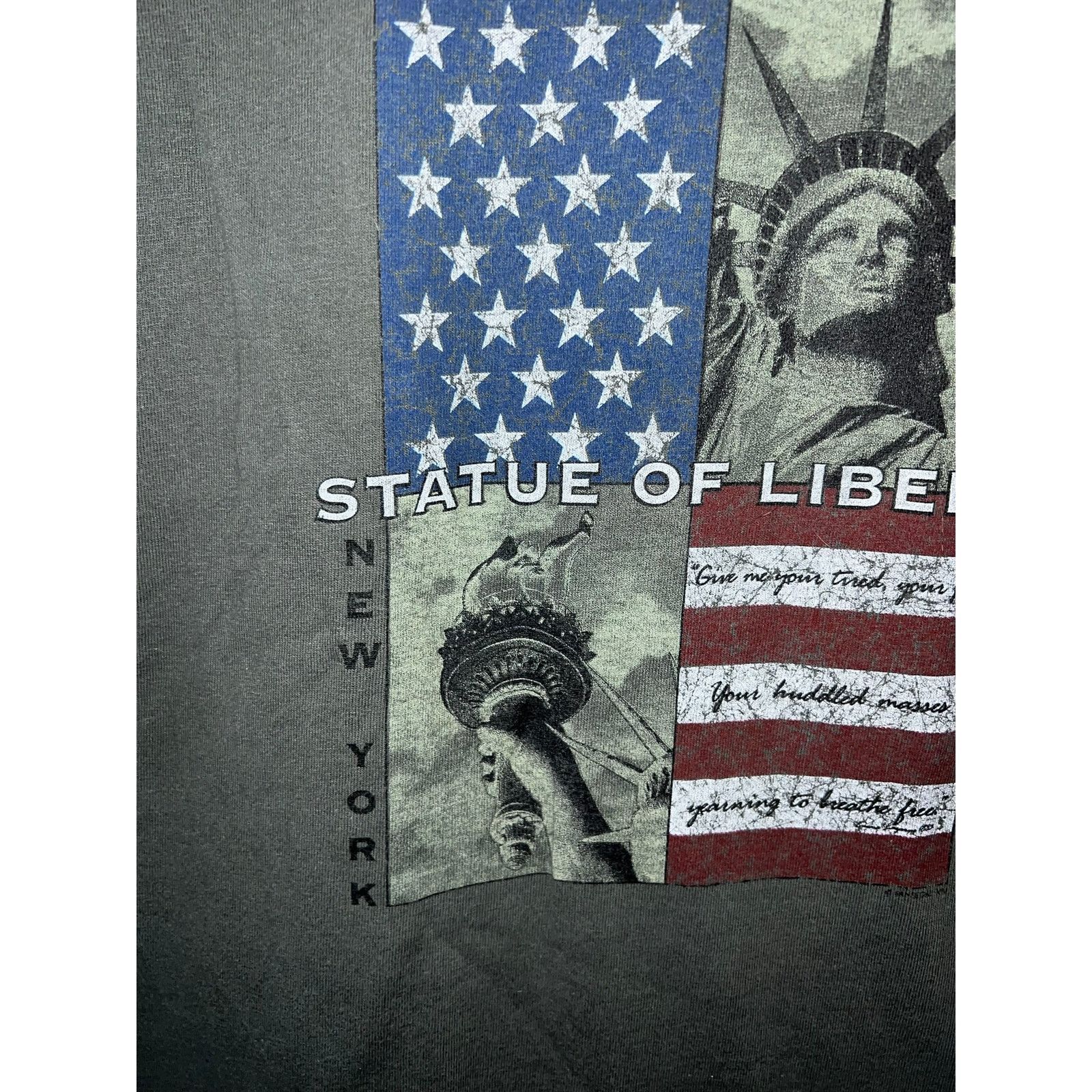 Vintage Vintage Statue Of Liberty Shirt New York Green Tee NYC M Size US M / EU 48-50 / 2 - 4 Thumbnail