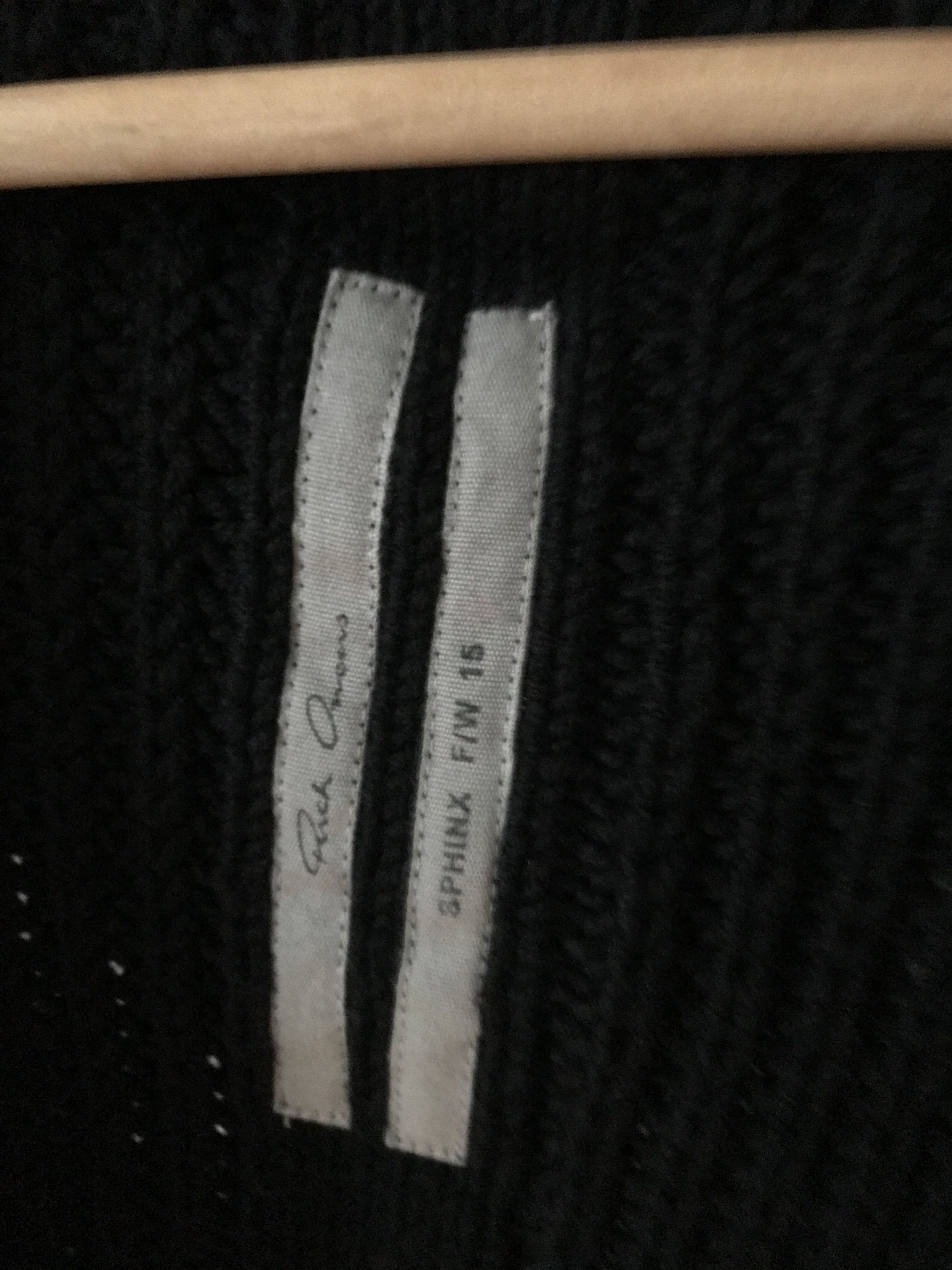 Rick Owens FW15 Rick Owens Sphinx thick heavy knit, draped cardigan Size US M / EU 48-50 / 2 - 2 Thumbnail
