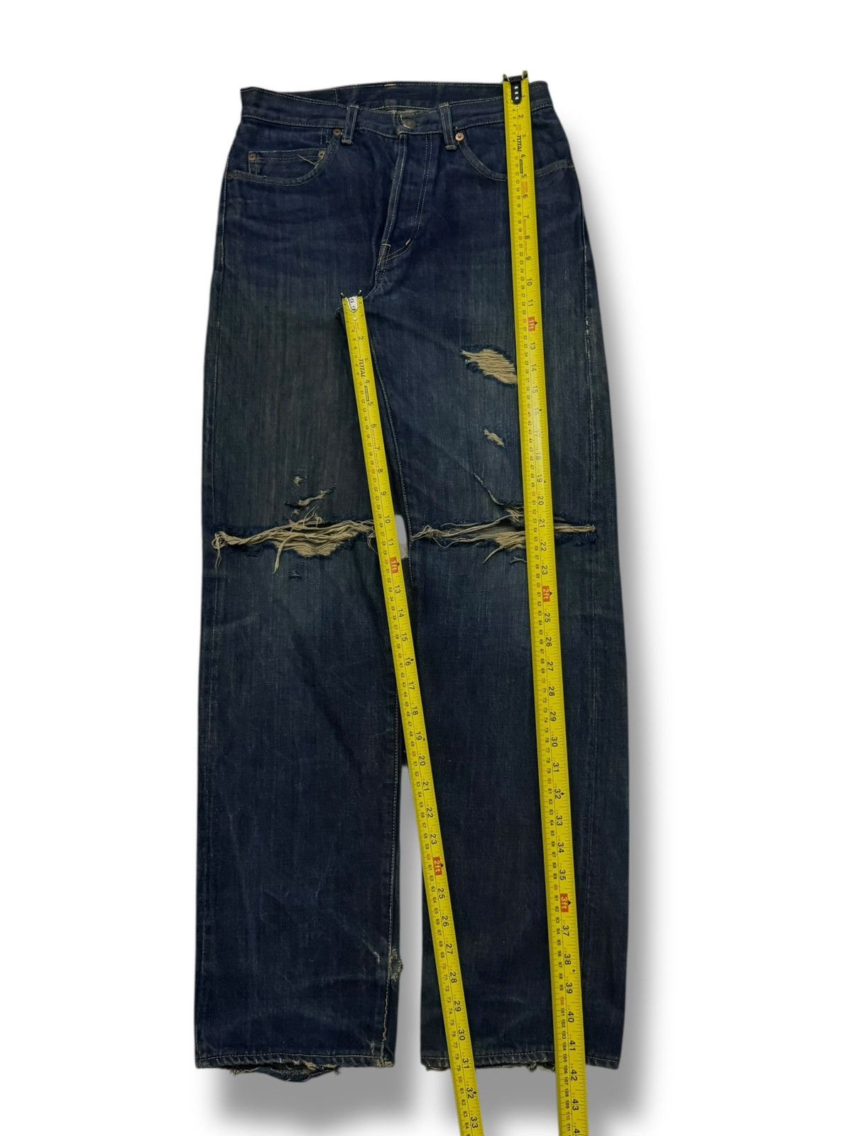 Blue Blue Japan Vintage Blue Blue Japan Selvedge Denim Jeans | W29 Size US 29 - 20 Thumbnail