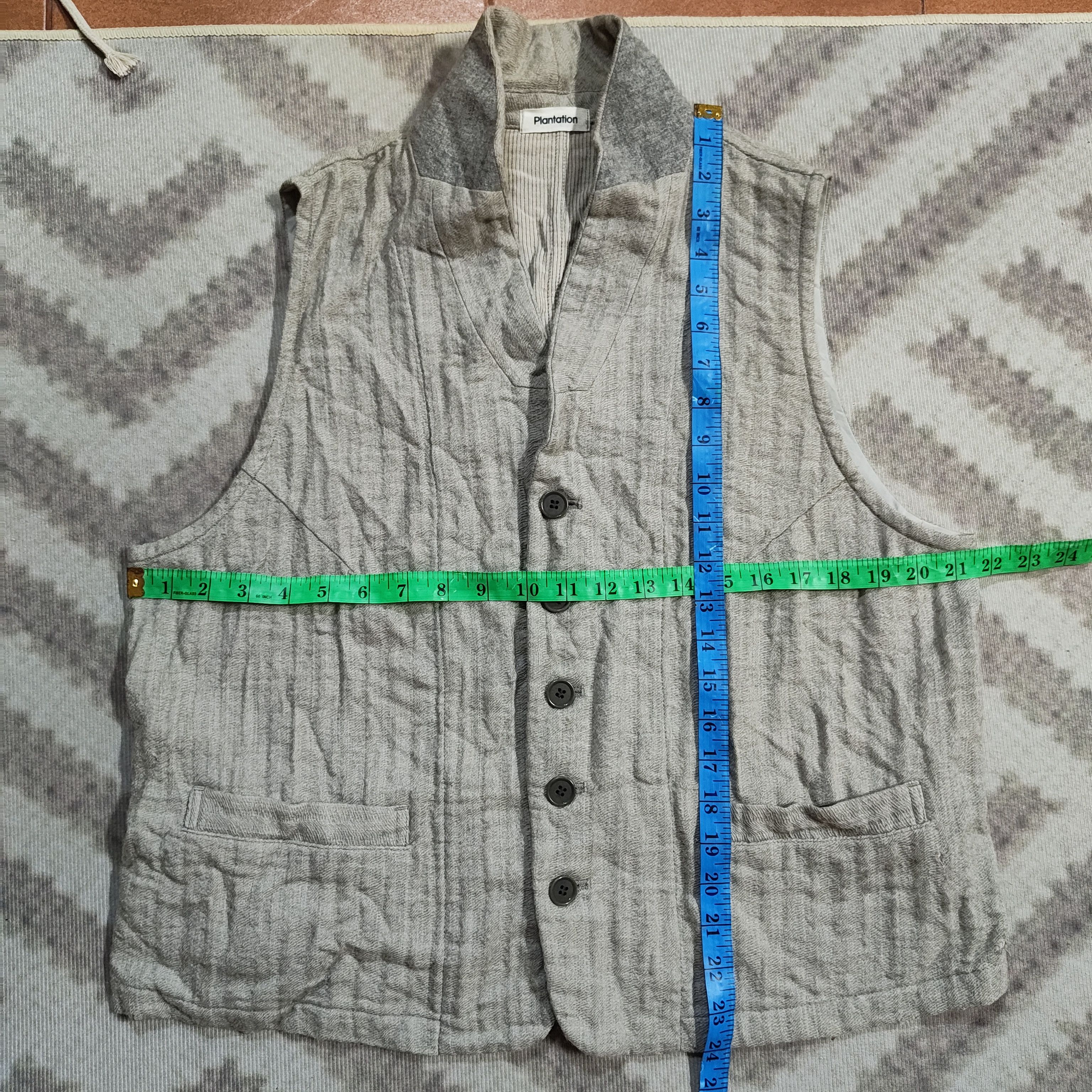 Issey Miyake ISSEY MIYAKE'S PLANTATION Wool Blend Vest Size 40R - 8 Thumbnail