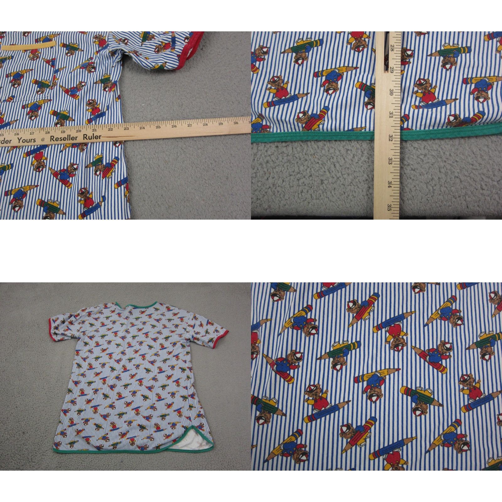 Vintage VINTAGE Avon Shirt Womens One Size White Blue Teddy Bears All Over Print Size ONE SIZE - 8 Thumbnail
