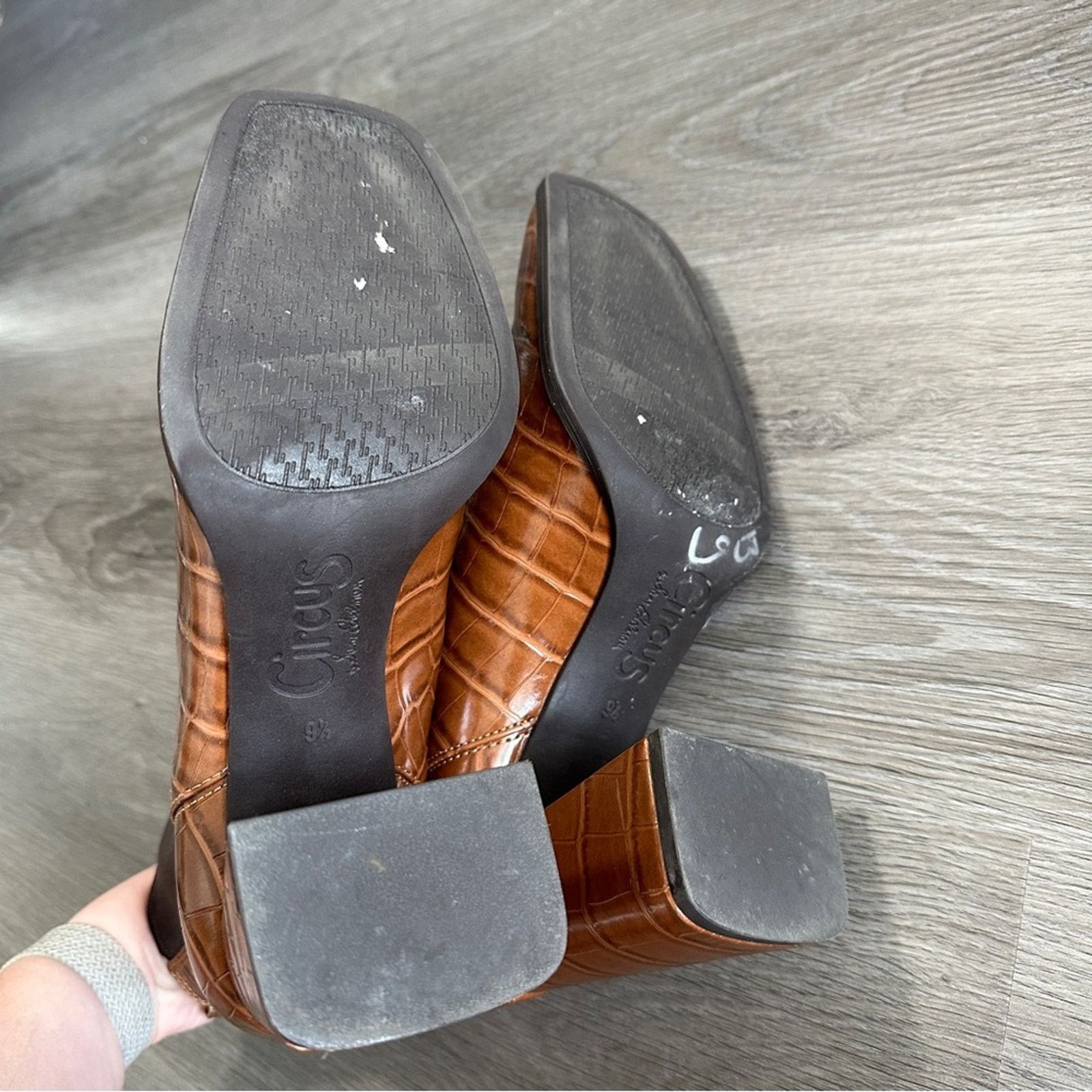 Sam Edelman Circus by Sam Edelman Pascha Brown Side Gores Flare Booties Size US 9.5 / IT 39.5 - 8 Thumbnail