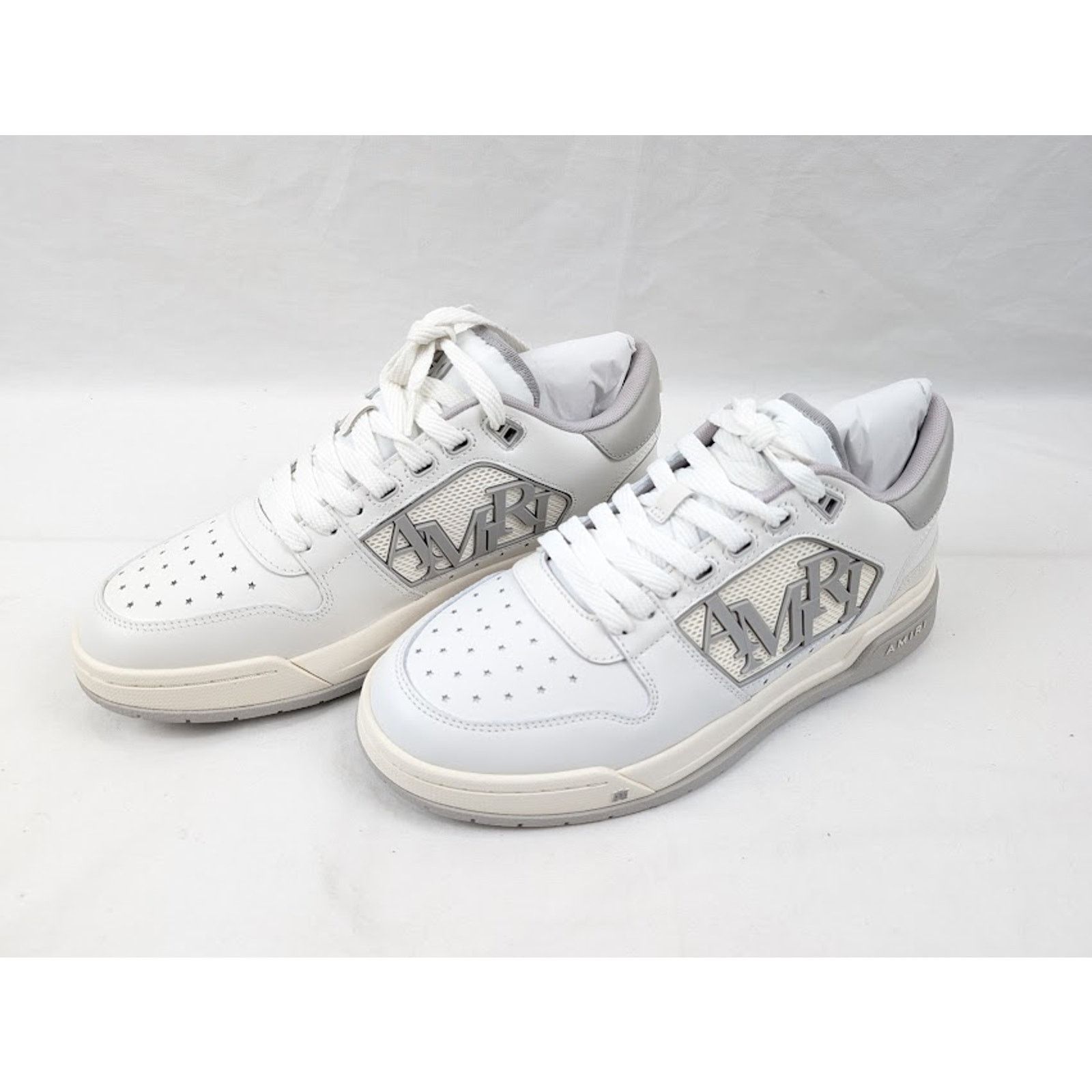 Amiri o1rshd1 Classic Low-Top Sneakers in White Grey Size US 13 / EU 46 - 16 Thumbnail