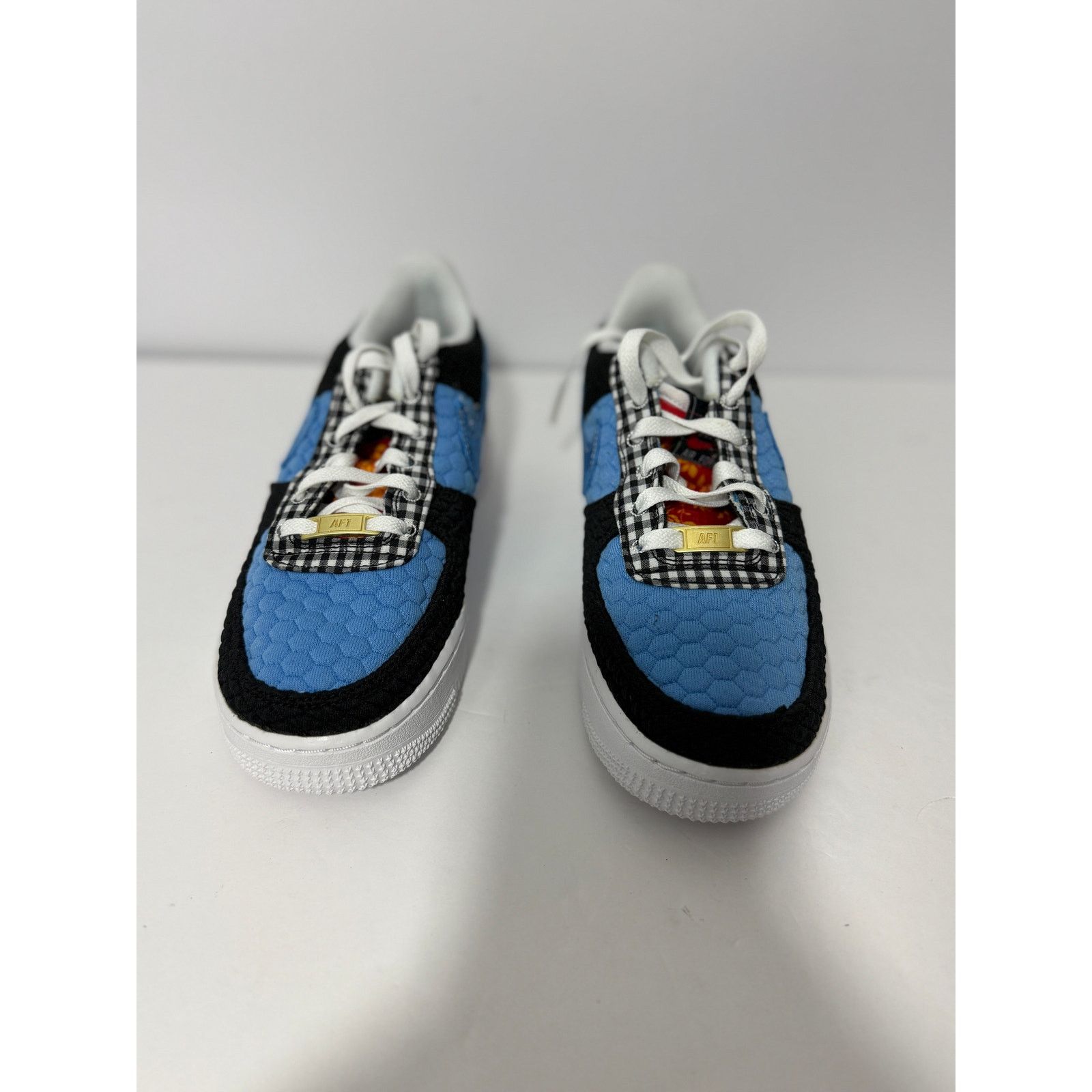 Nike Nike Air Force 1 LV8 Women's Blue Black Quilted Patchwork Size US 6.5 / IT 36.5 - 1 Thumbnail