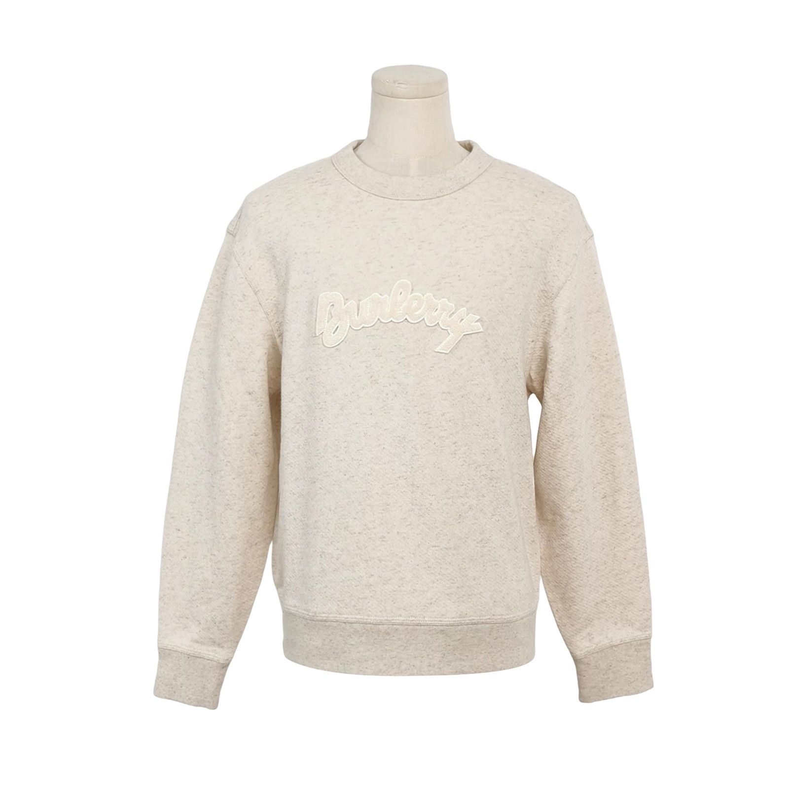 Burberry Burberry Cotton Linen Script Logo Sweatshirt 10Y Size US XXS / EU 40 - 1 Thumbnail