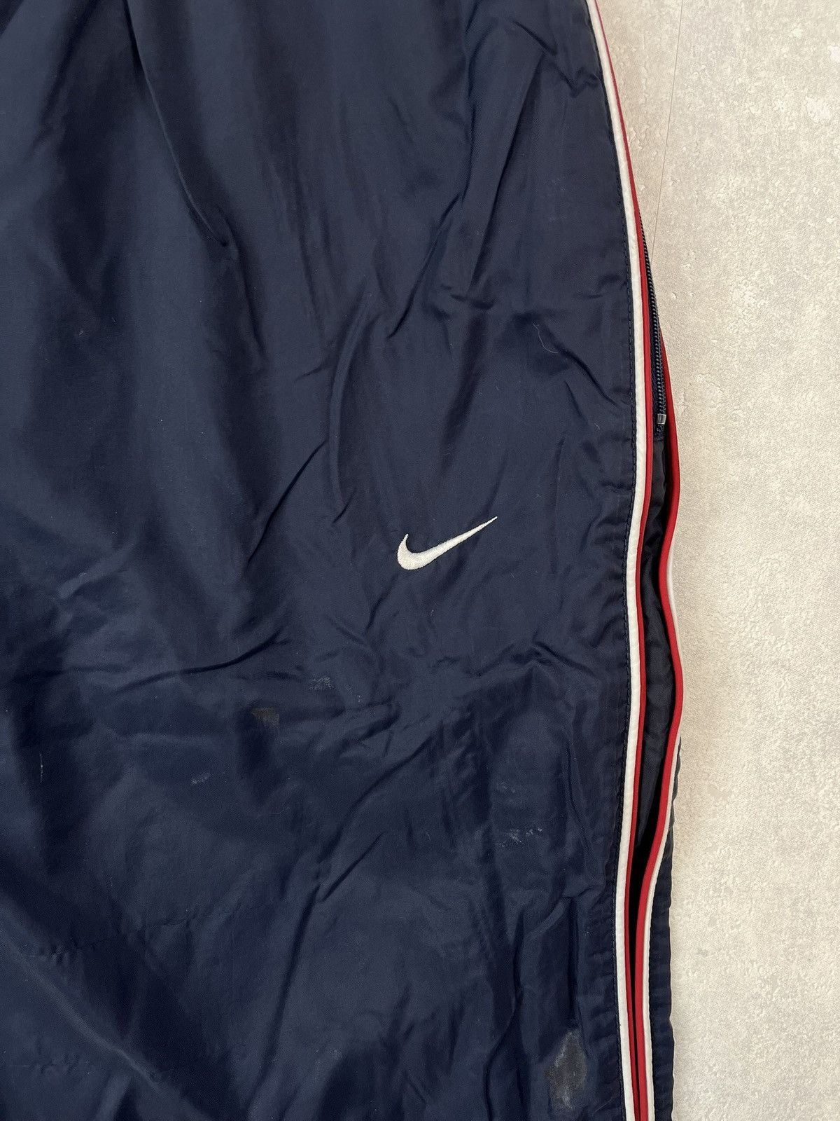 Nike × Vintage 90s Nike Swoosh Vintage Y2K Parachute Nylon Distressed Pants Size US 33 - 2 Thumbnail