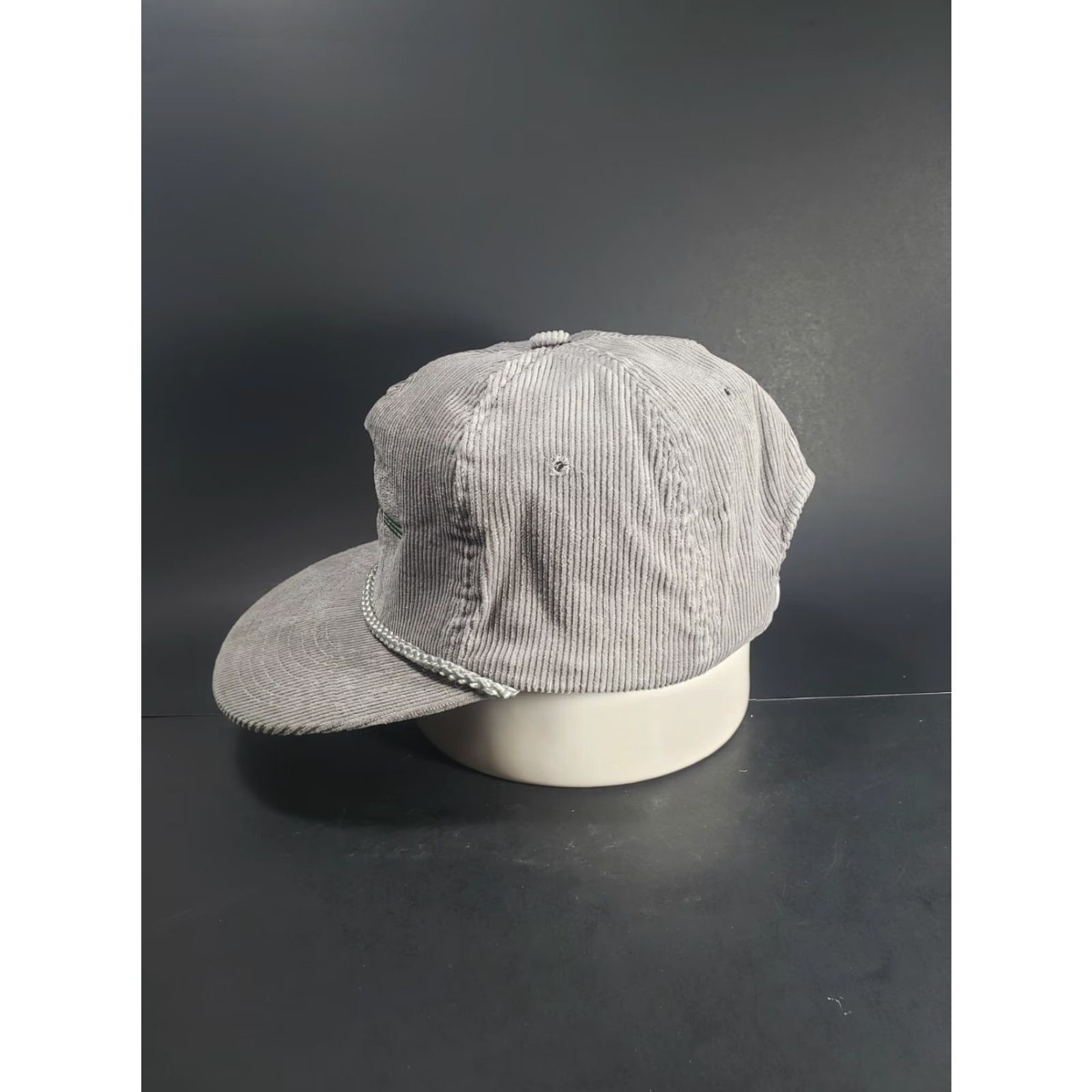 Vintage Vintage Crary Industries Cat Trucker Hat Corduroy N Dakota Ag Farm Snapback Cap Gray Cotton Adjustable Men Size ONE SIZE - 3 Thumbnail