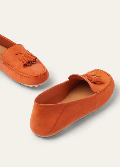 Loro Piana o1srvl11e0725 Dot Sole Walk Loafers in Orange Size US 8 / IT 38 - 7 Thumbnail