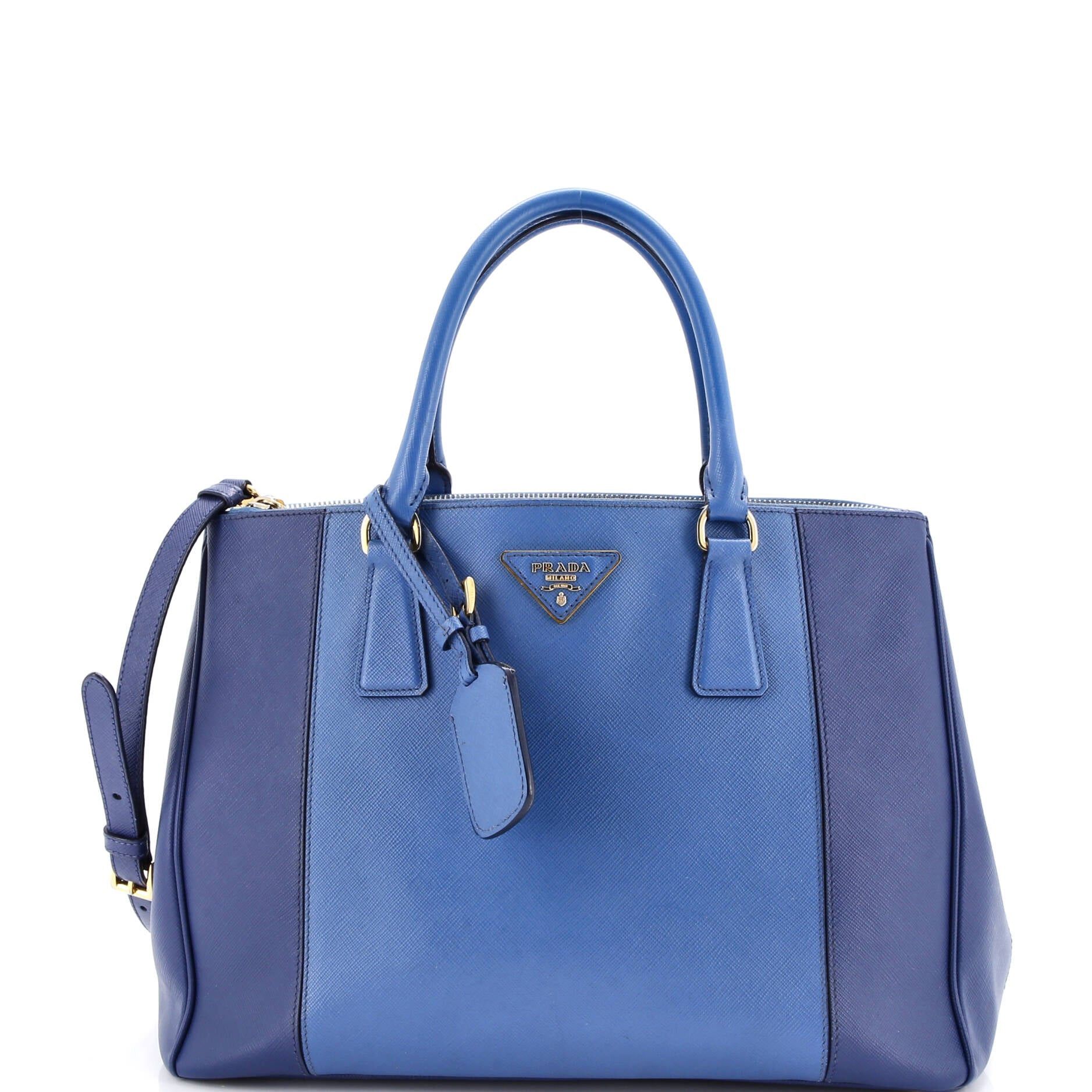 Prada Bicolor Double Zip Lux Tote Size ONE SIZE - 1 Thumbnail