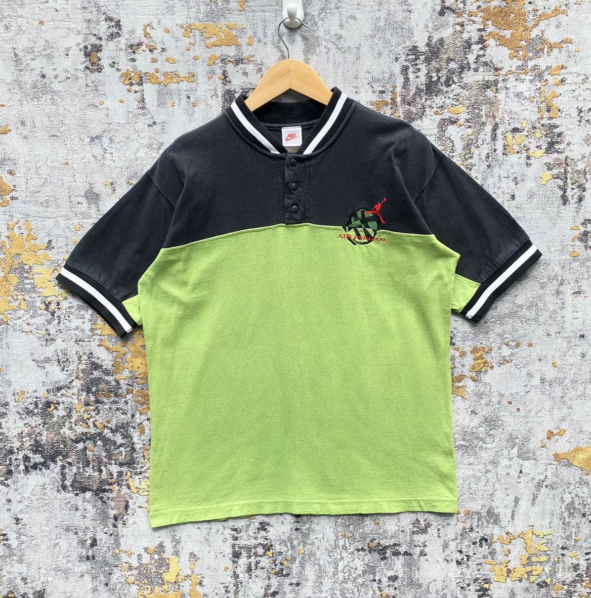 Nike Vintage 90s Nike Air Jordan Polo Shirt Embroidery Air Jordan Size US M / EU 48-50 / 2 - 1 Thumbnail