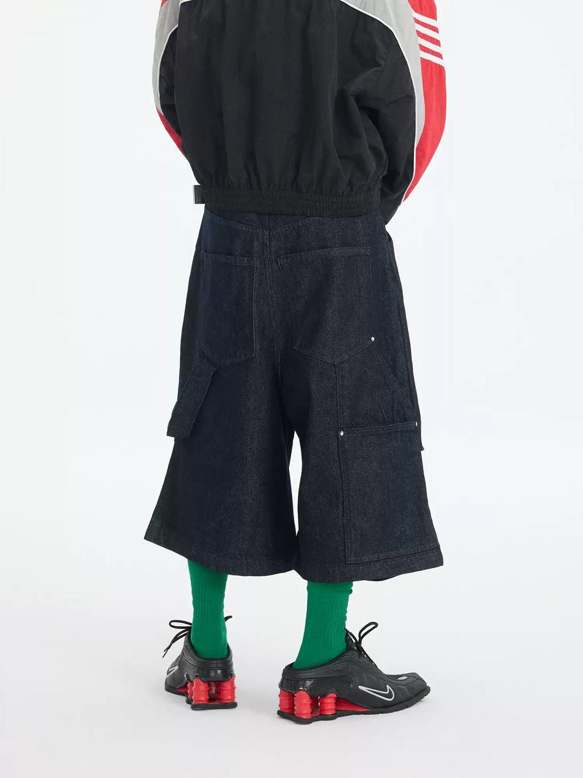 Jean Raw Denim 3D Pinched Pleat Shorts | Rivet Workwear 6/10 Cut Size US 32 / EU 48 - 5 Thumbnail