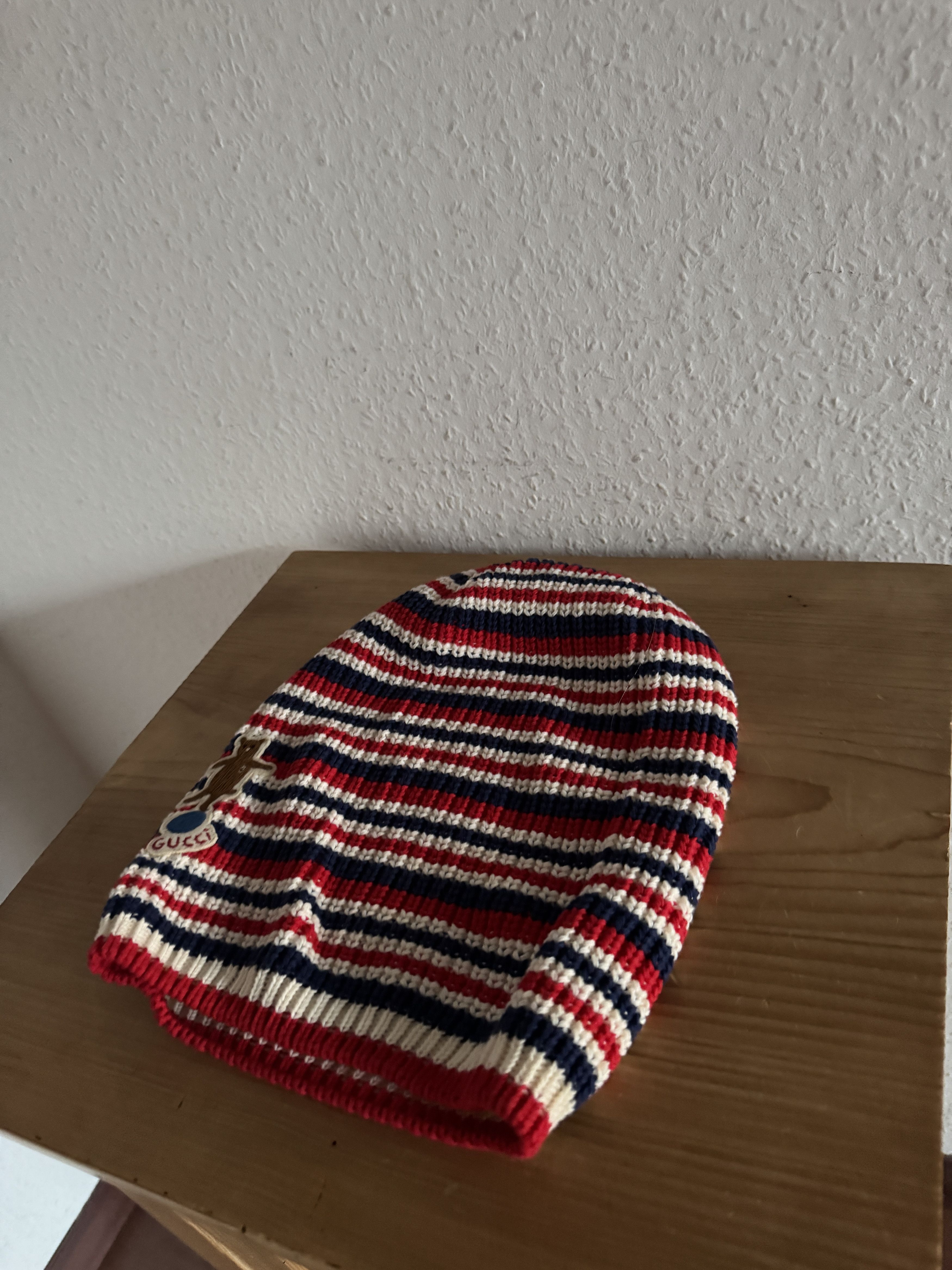 Gucci Striped Teddy Bear Beanie Size ONE SIZE - 4 Thumbnail