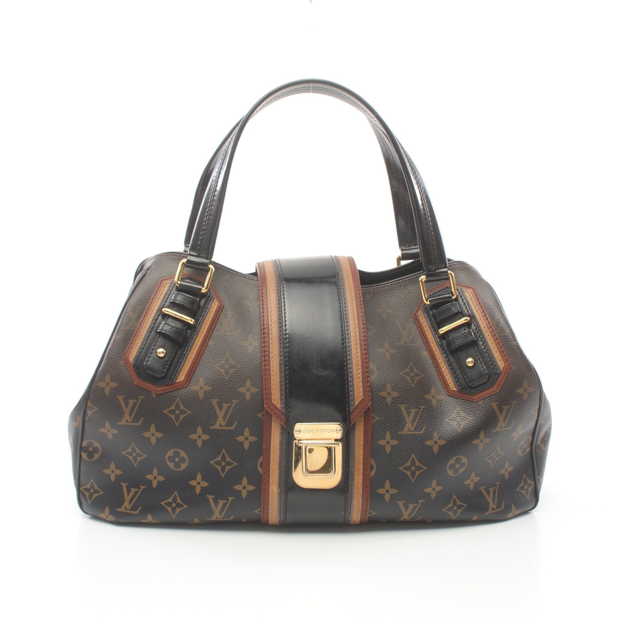 Louis Vuitton Louis Vuitton Greet Monogram Mirage Handbag Leather Brown Black Size ONE SIZE - 1 Thumbnail