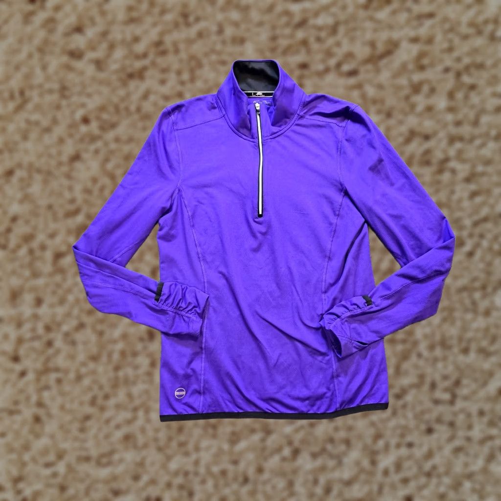 Ralph Lauren Lauren Ralph Lauren Top Sweatshirt Womens Size M Purple 1/4 Zip Performance Stretch Size M / US 6-8 / IT 42-44 - 1 Thumbnail
