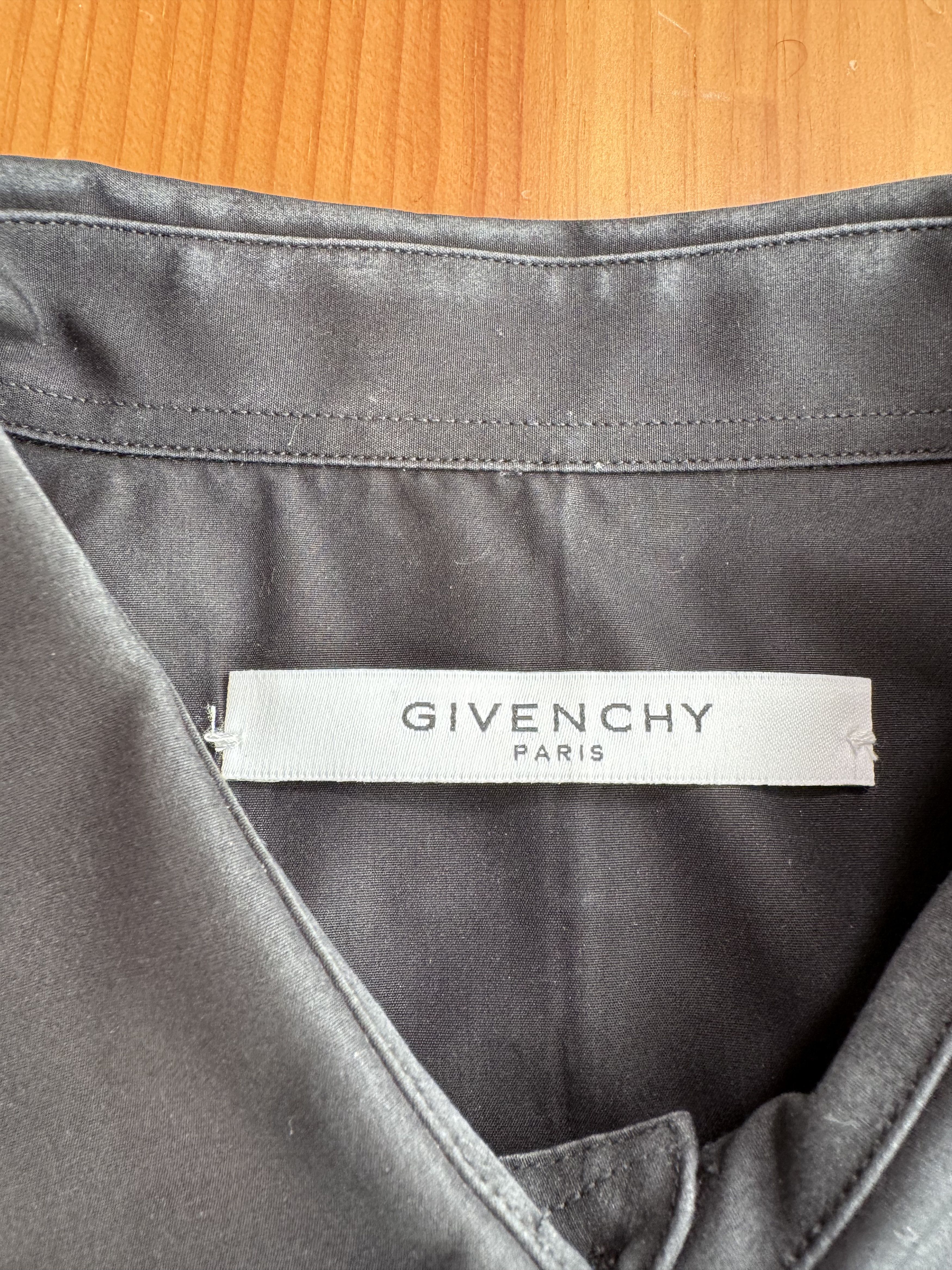 Givenchy Givenchy Riccardo Tisci Silver Piping Dress Shirt Size US M / EU 48-50 / 2 - 6 Thumbnail
