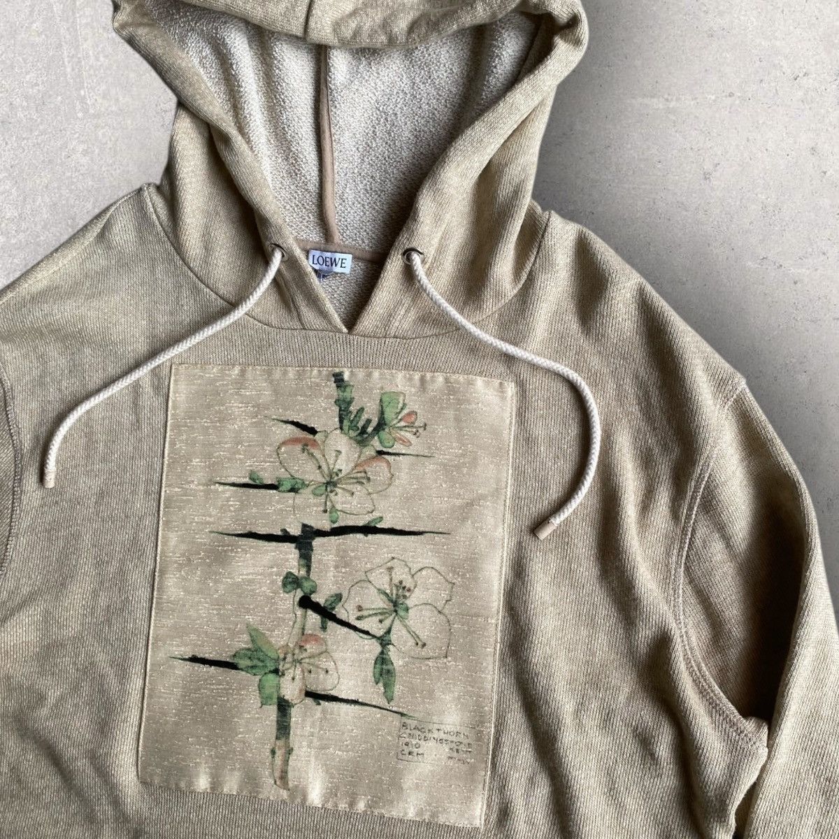 Loewe Loewe Botanical Print Patch Knit Hoodie Size US S / EU 44-46 / 1 - 2 Thumbnail