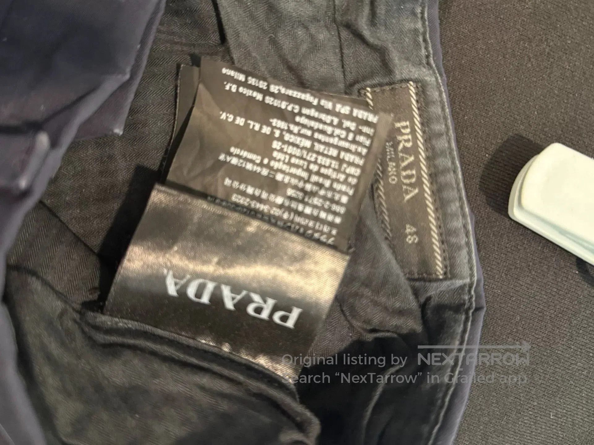 Prada Prada Dark Blue Straight Leg Trousers. Size US 32 / EU 48 - 4 Thumbnail