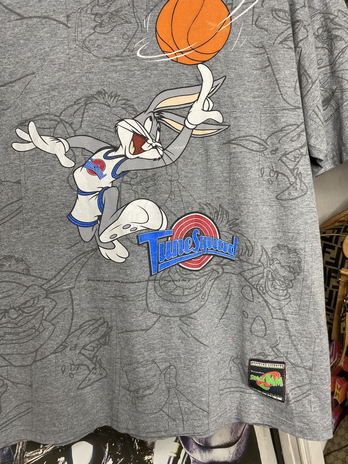 Vintage 90’s Vintage Looney Tunes Space Jam Tee Shirt Medium Size US M / EU 48-50 / 2 - 10 Thumbnail