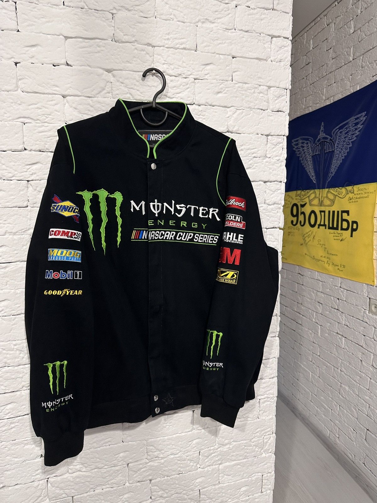 JH Design NASCAR Monster Energy Racing Jacket Black Size XL