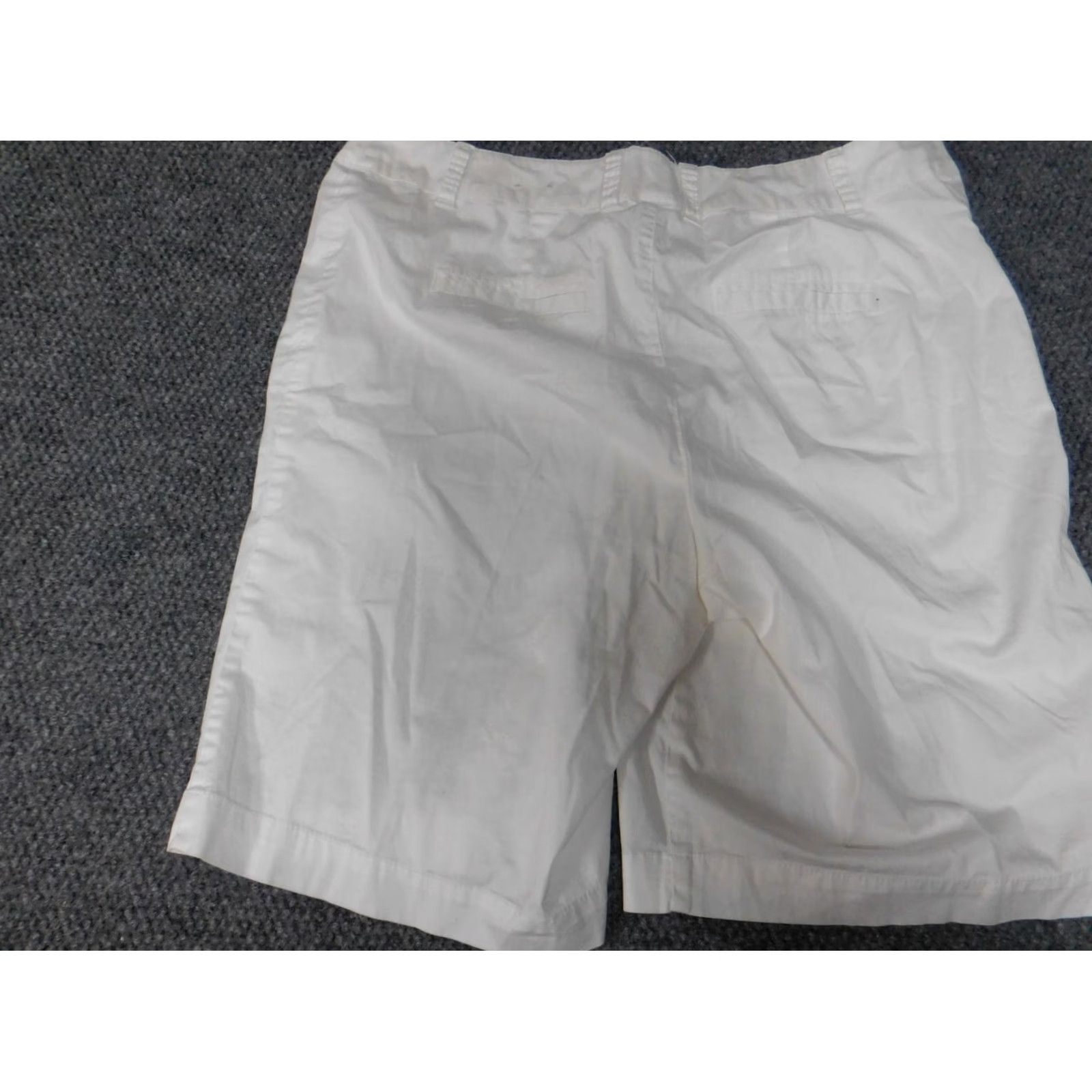 Vintage Venezia Womens Shorts 16 white chino straight Casual Summer Classic Stretch Zipper Cotton Blend Denim Flat Front Mid Rise Regular Women Size 26" / US 2 / IT 38 - 7 Thumbnail