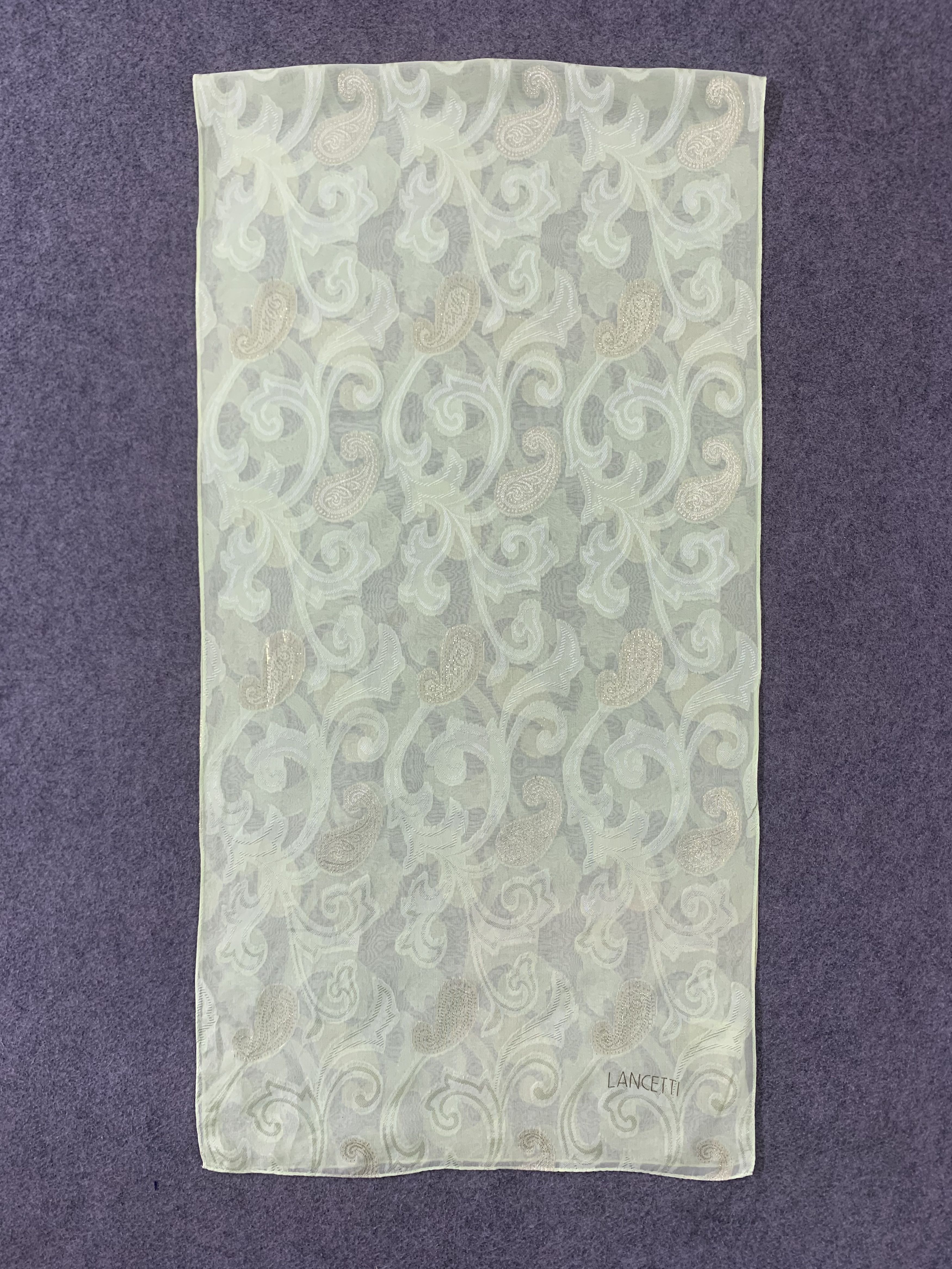 Lui di Lancetti Lancetti Scarf Silk Muffler Neck Wrap Stole BL9329 Size ONE SIZE - 2 Thumbnail