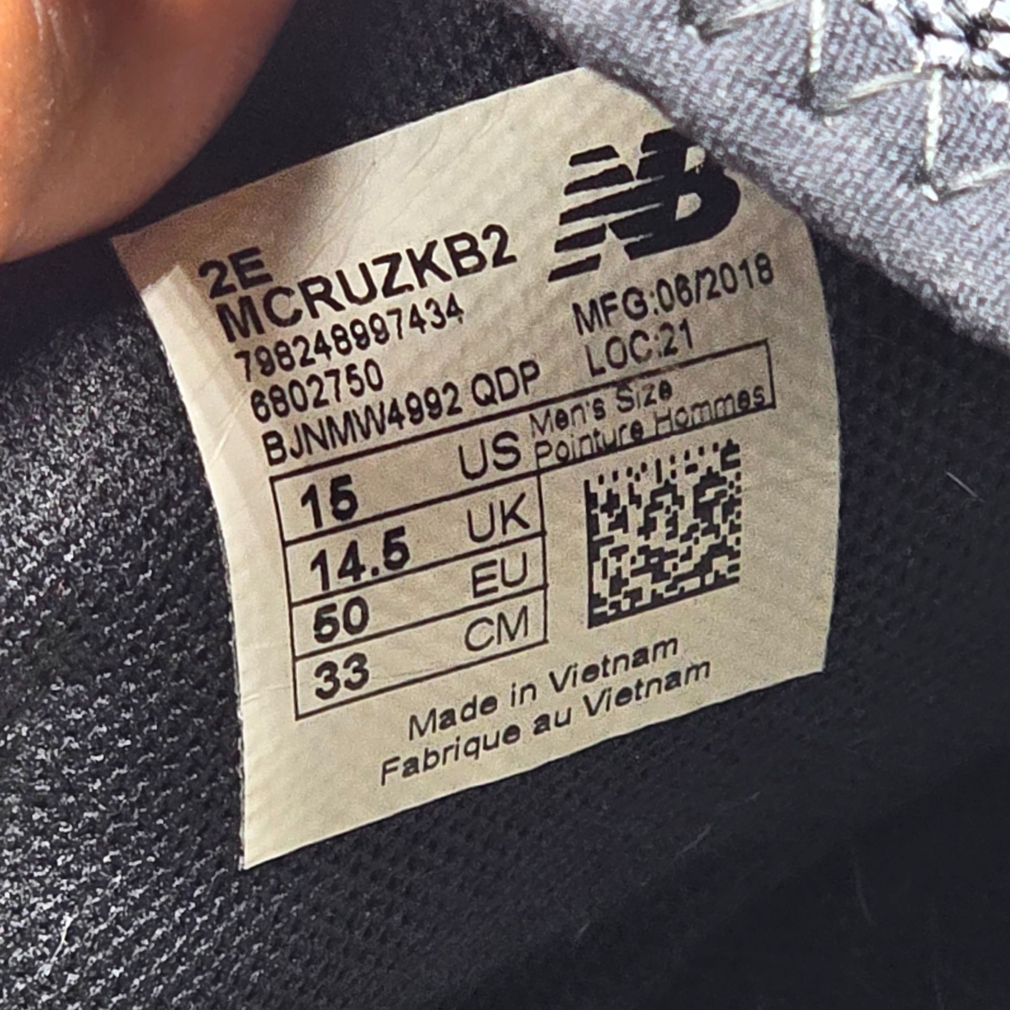 New Balance New Balance Fresh Foam Cruz V2 Mens Size 15 2E Black Athleti Size US 15 / EU 48 - 7 Thumbnail