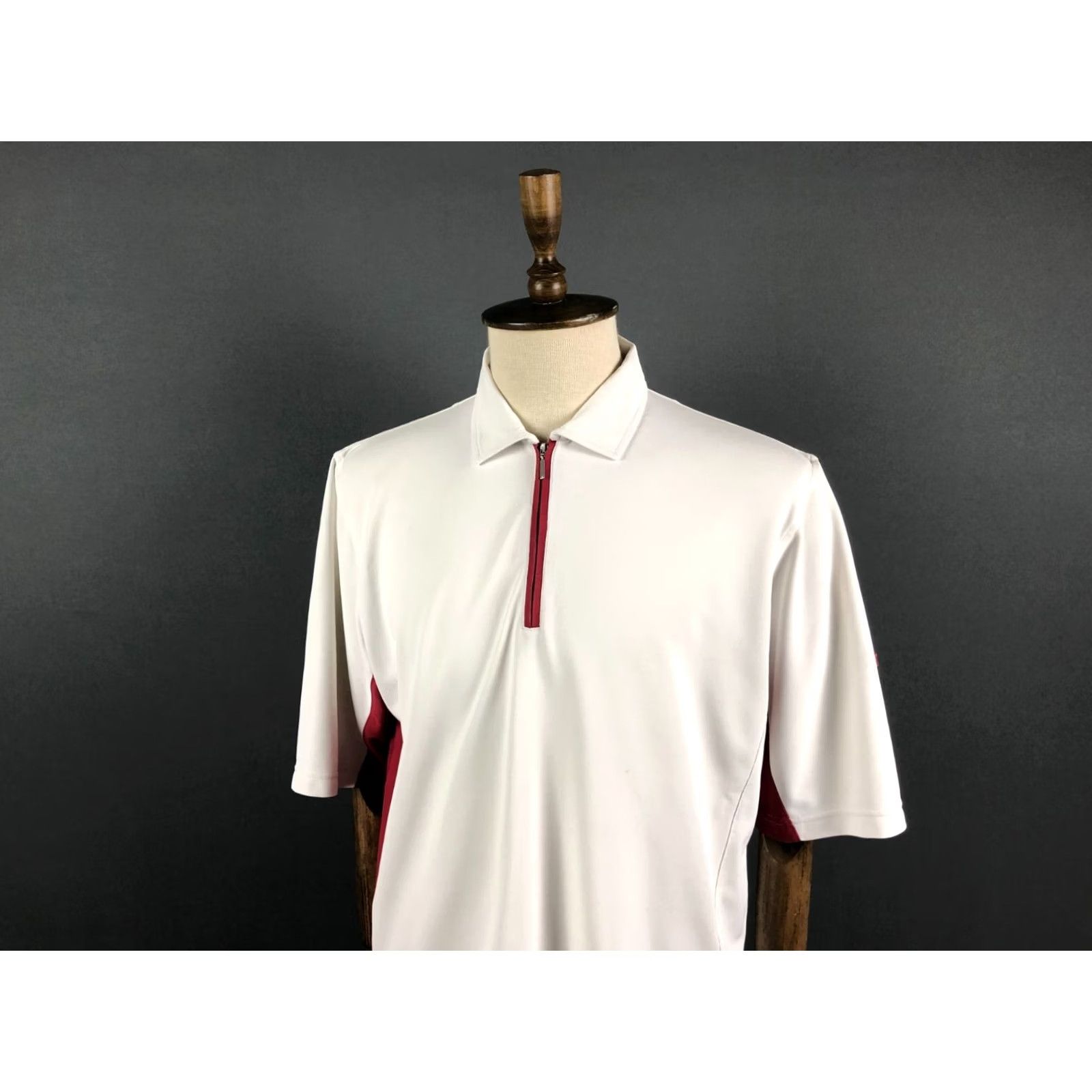 Footjoy FootJoy Polo Shirt 1/4 Zip Polyester XL Men's White Sports Size US XL / EU 56 / 4 - 4 Thumbnail