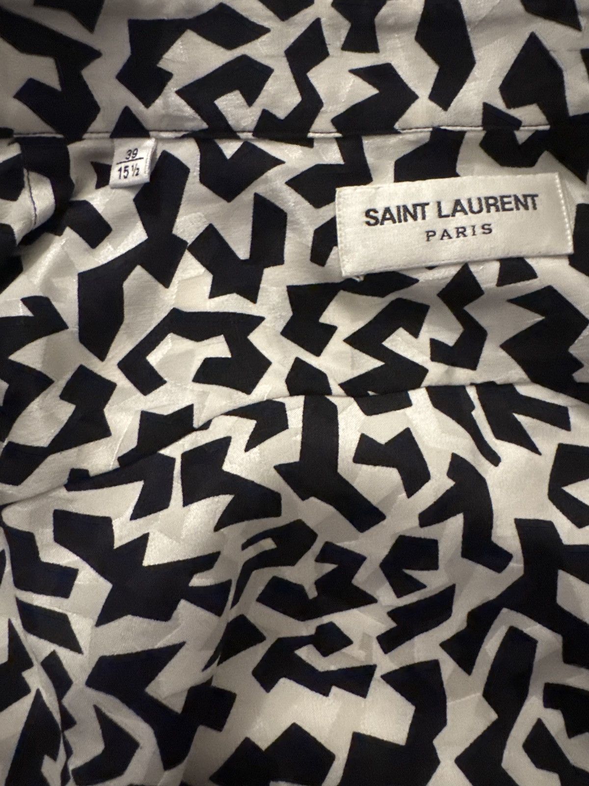 Saint Laurent Paris Saint Laurent Sparkle Printed Shirt NEW Size US M / EU 48-50 / 2 - 3 Thumbnail